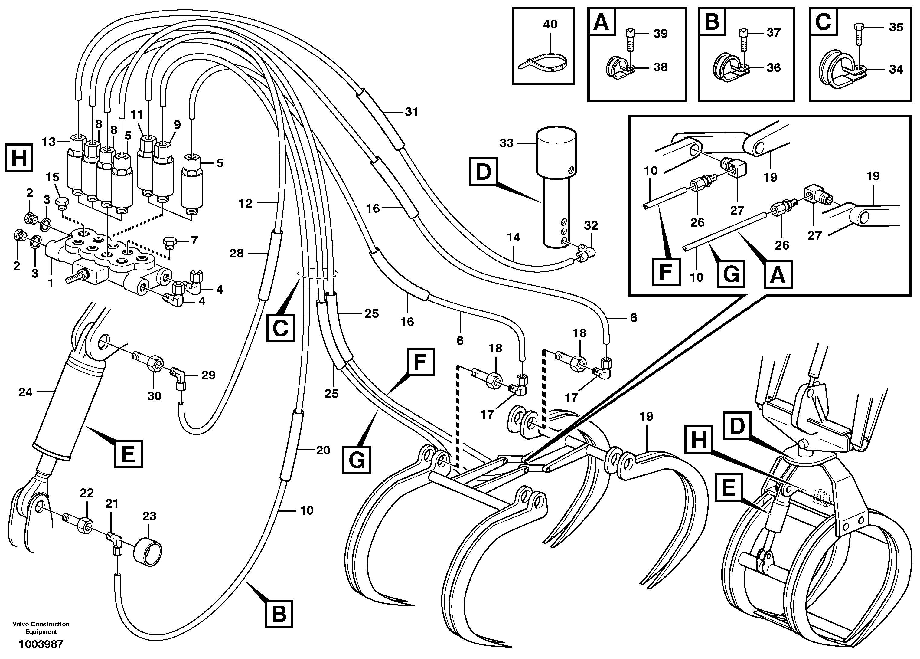 Distribution block, B7. — volvo parts diagram