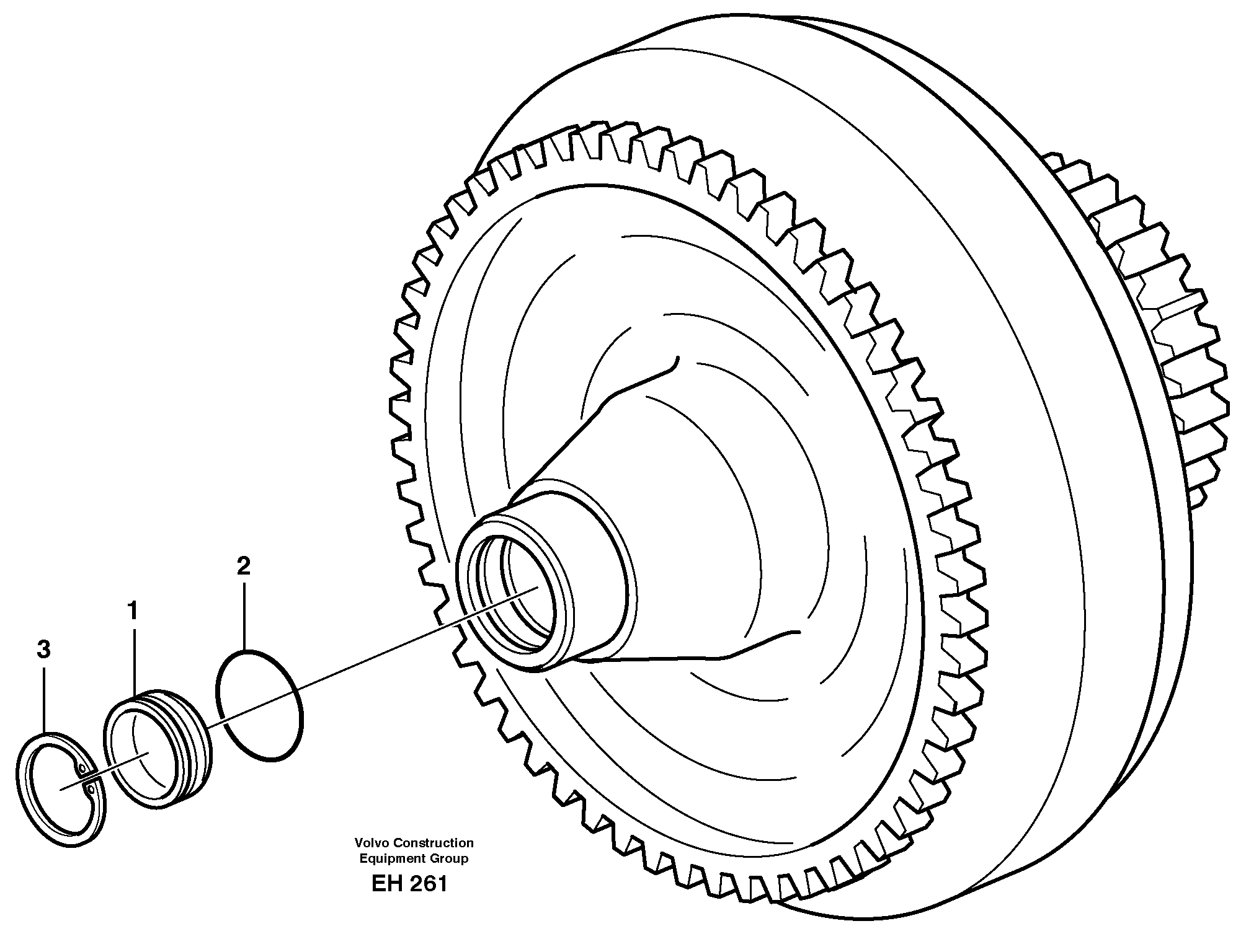 Torque converter.  22527 — volvo parts diagram