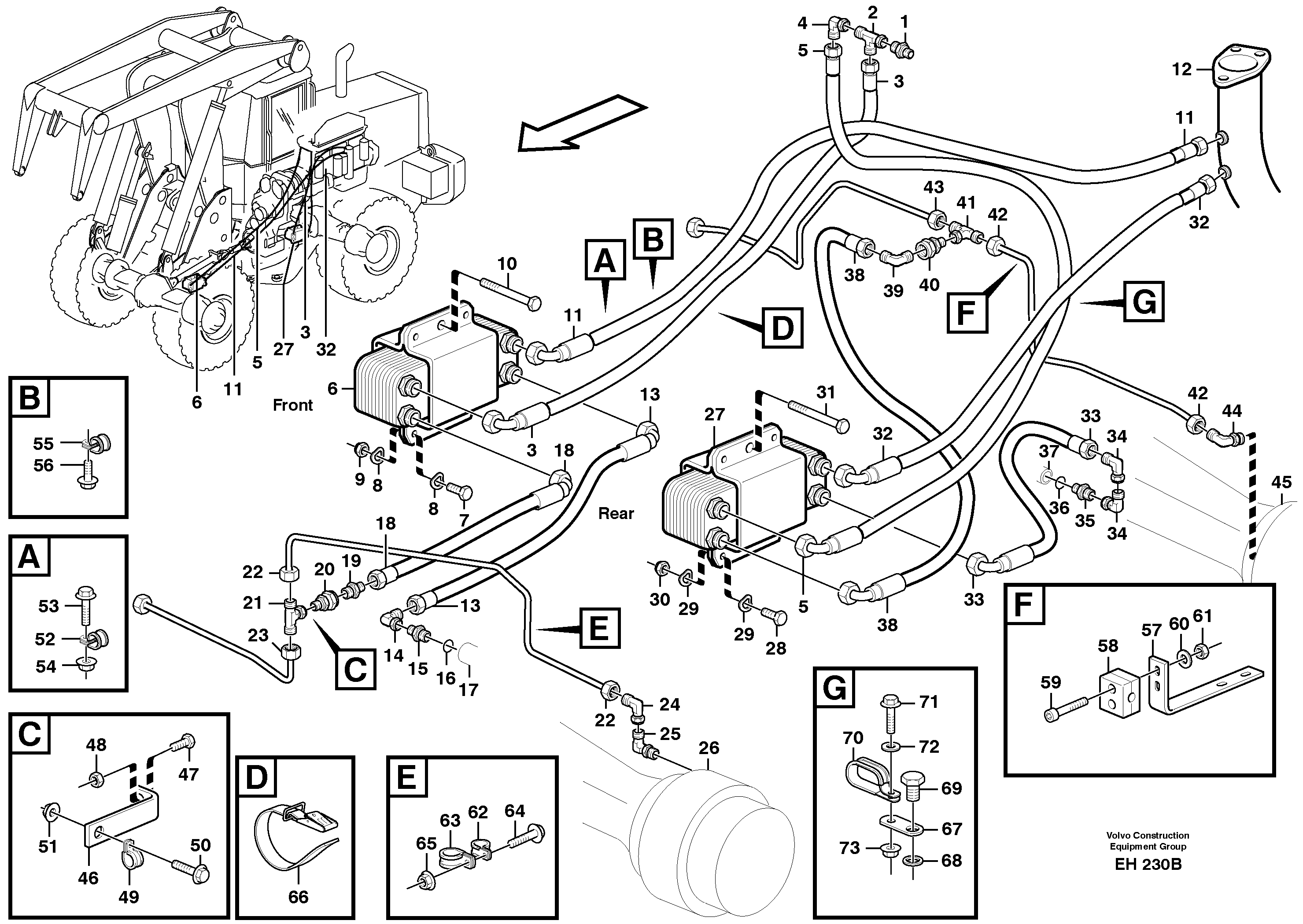 Cooling system for brakes — volvo parts diagram