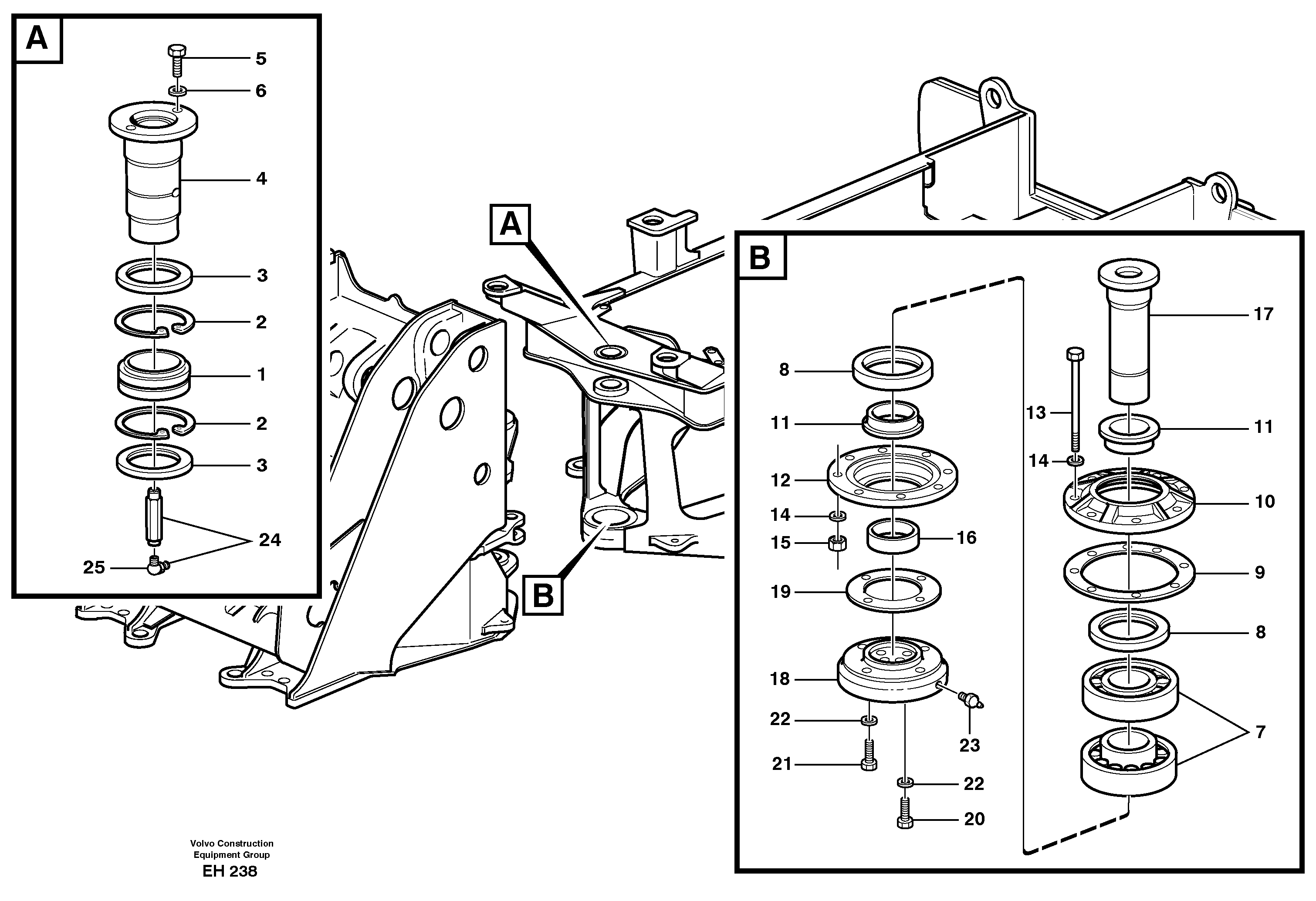 Frame link — volvo parts diagram