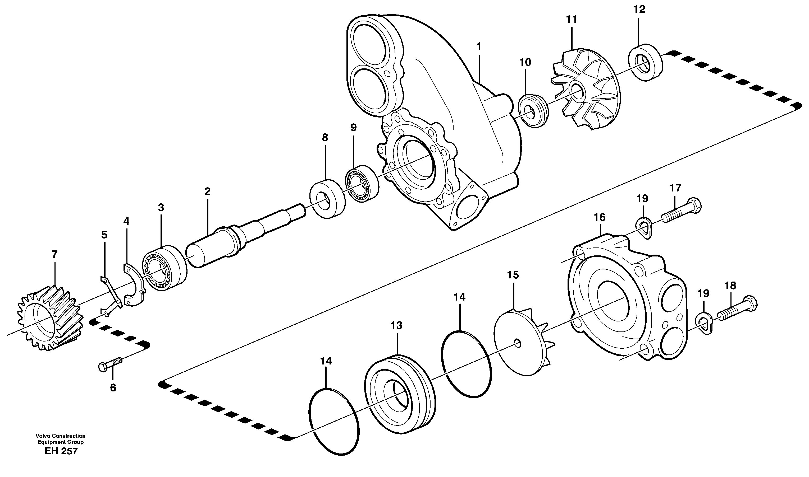 Water pump — volvo parts diagram