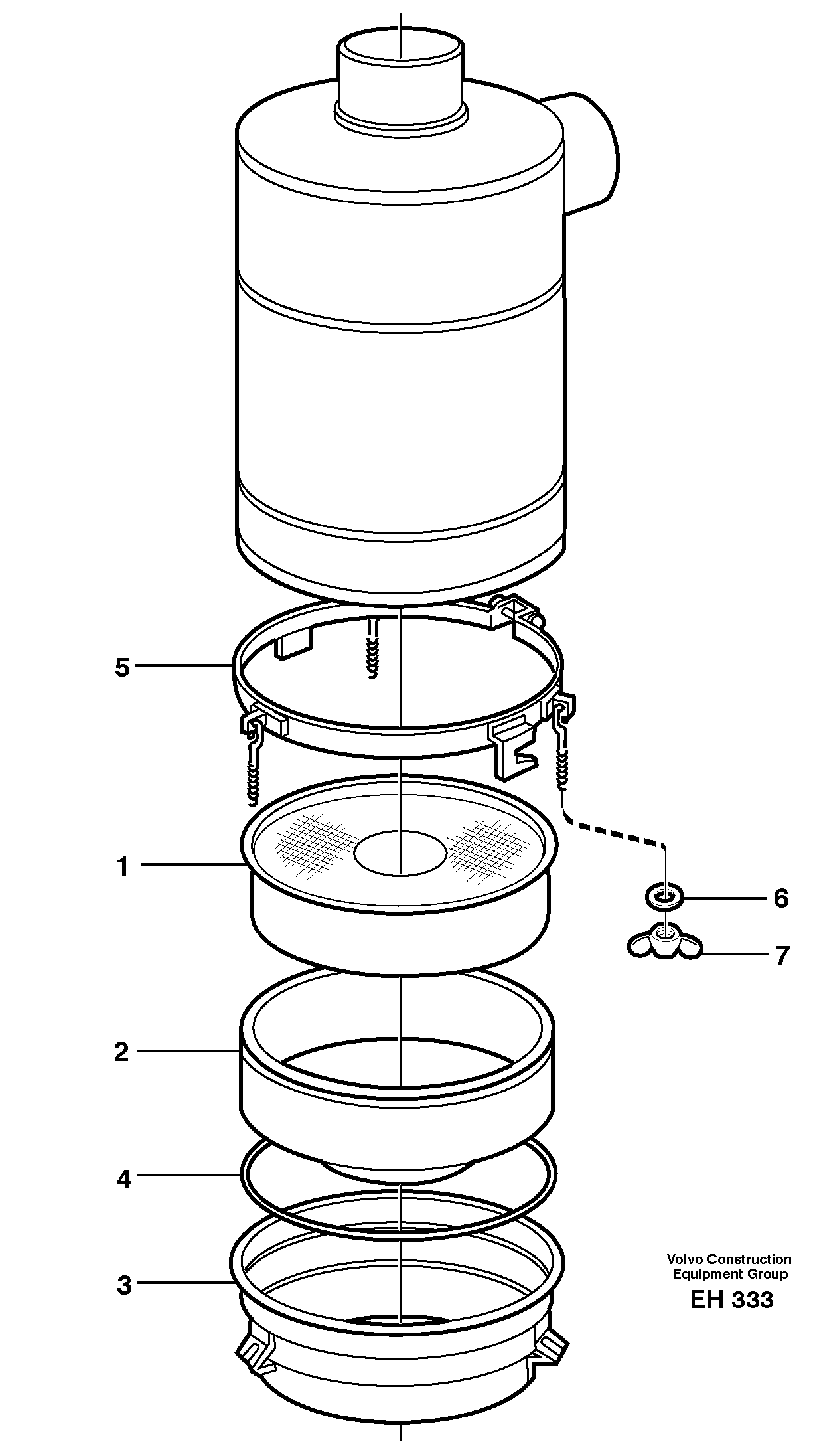 Air filter.  80330 — volvo parts diagram