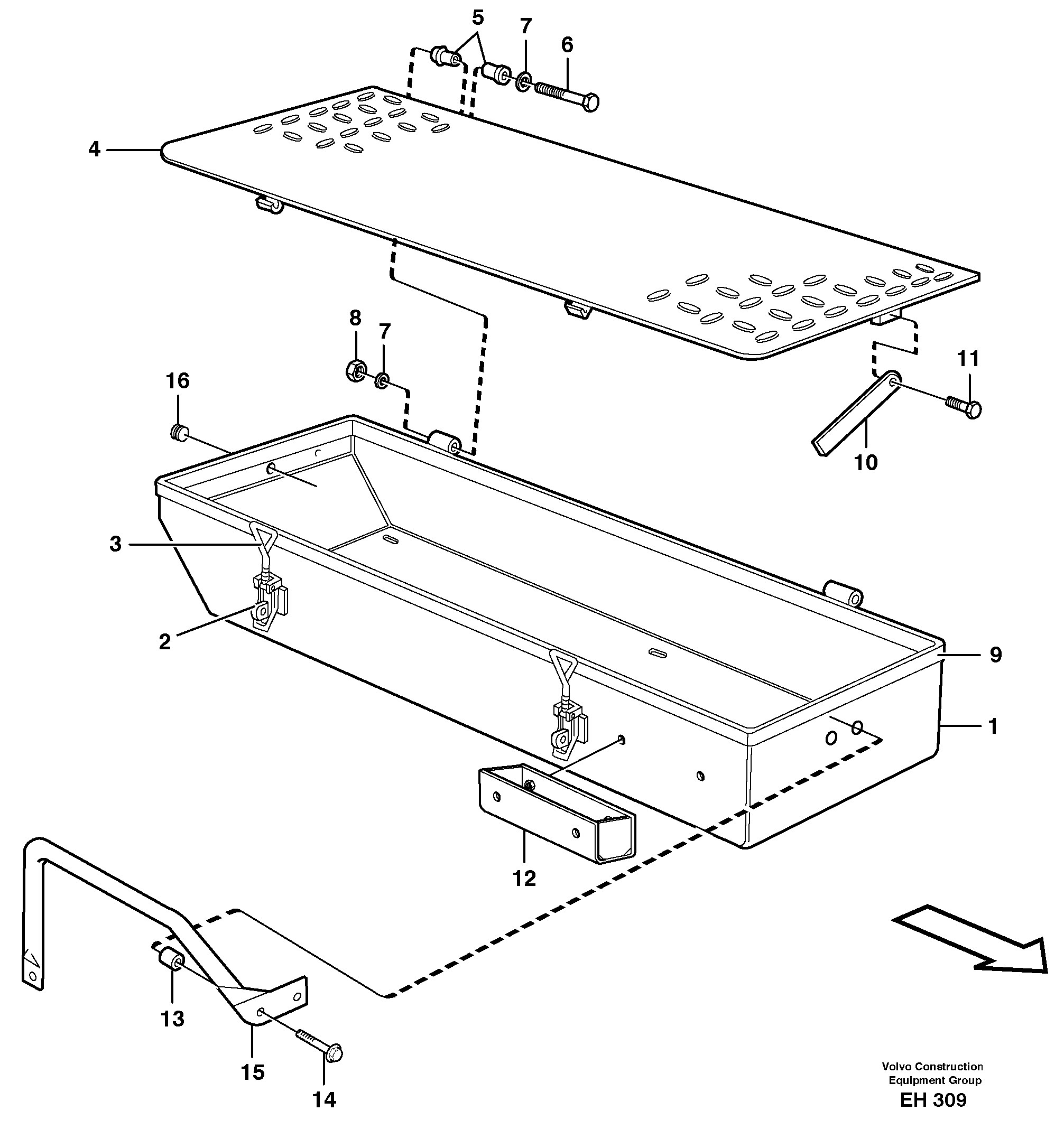 Tool box  80493 — volvo parts diagram