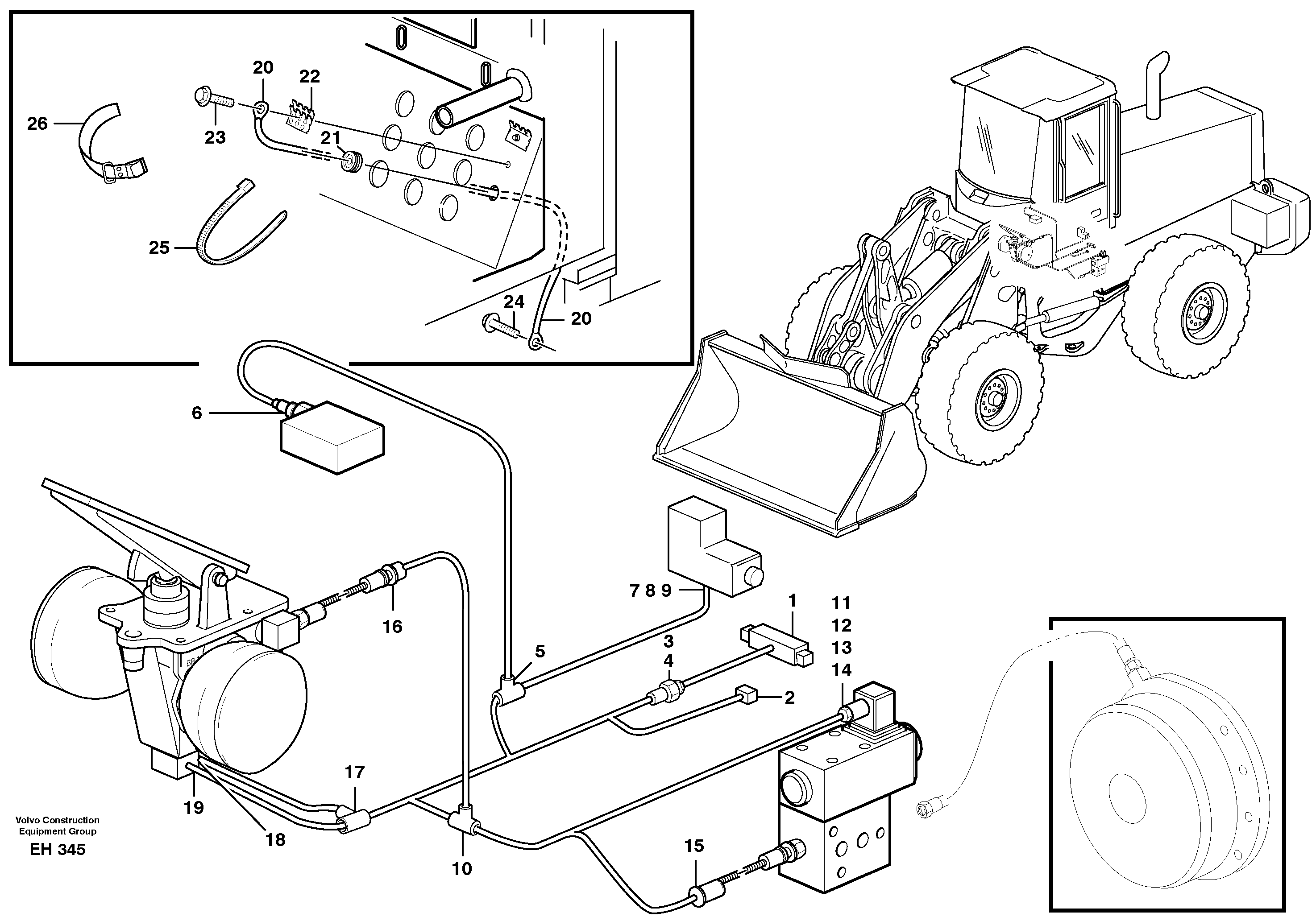 Cable harnesses, cab — volvo parts diagram