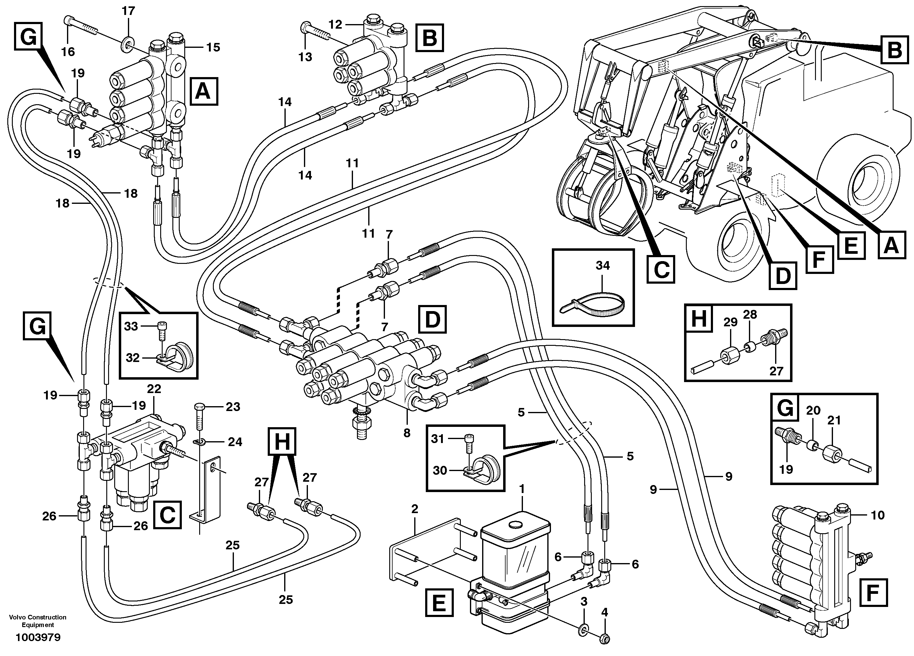 Central lubrication — volvo parts diagram
