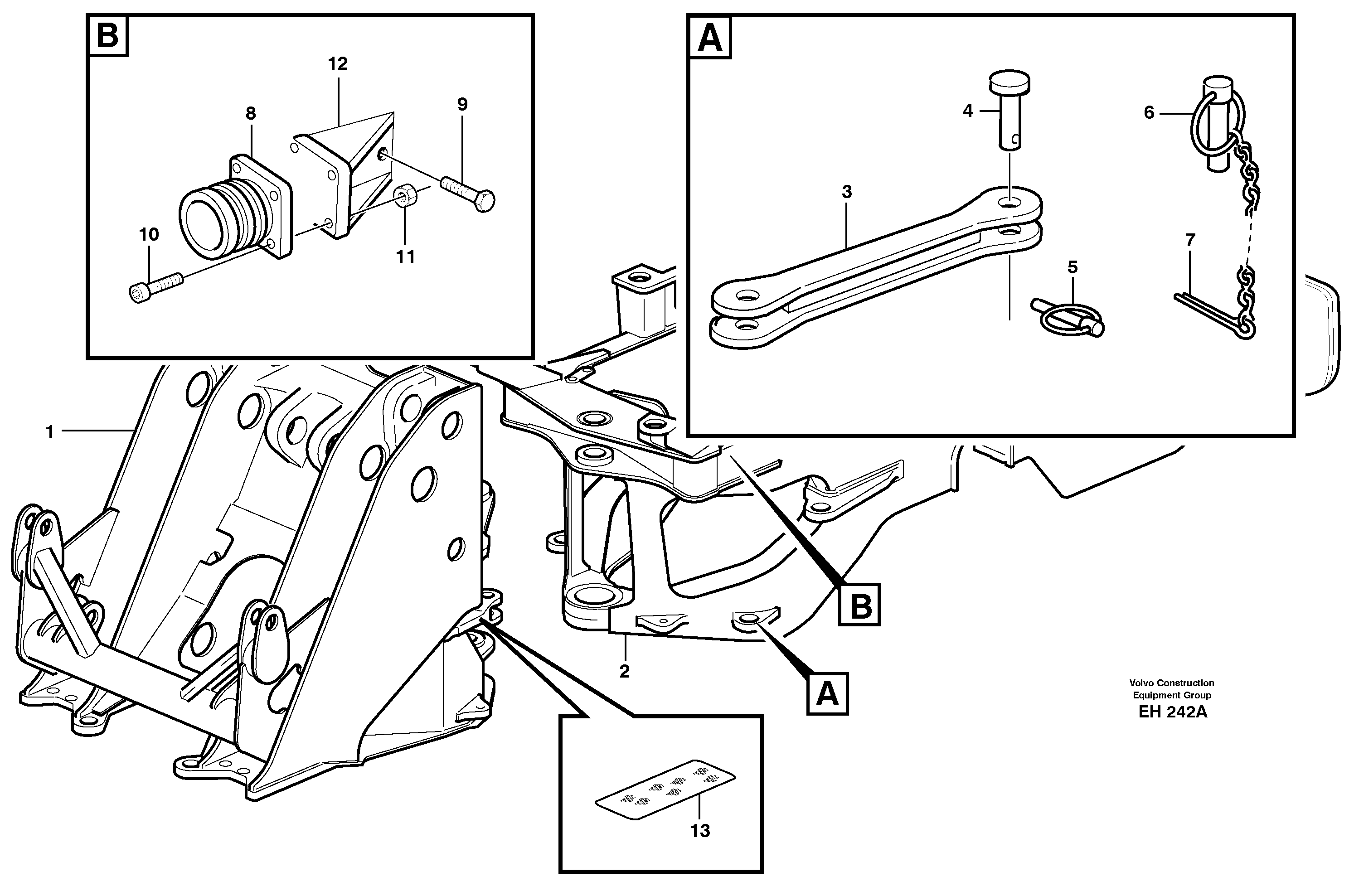 Frame — volvo parts diagram