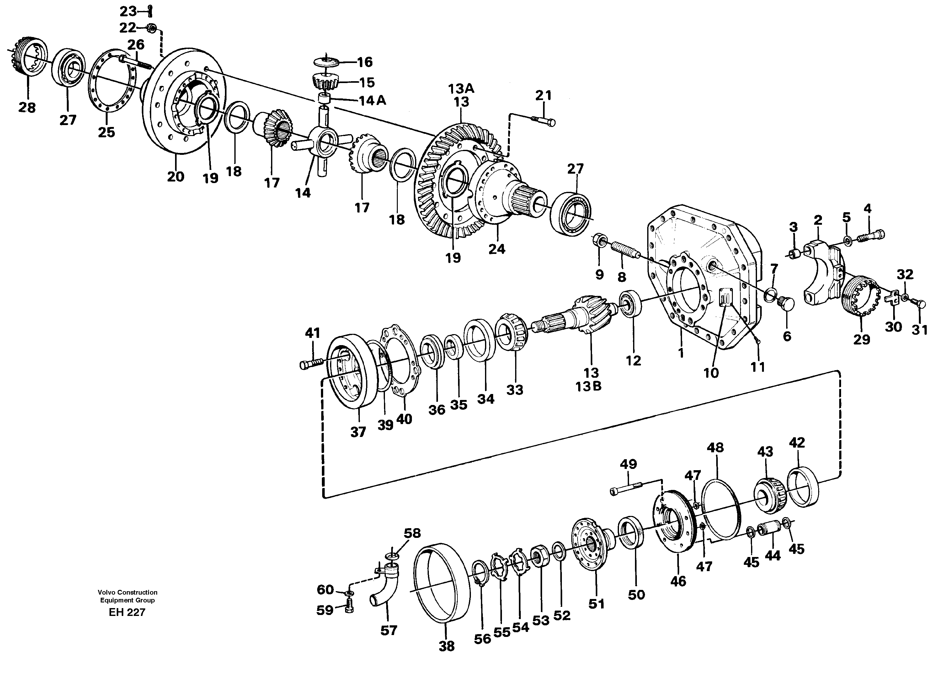 Final drive, rear — volvo parts diagram