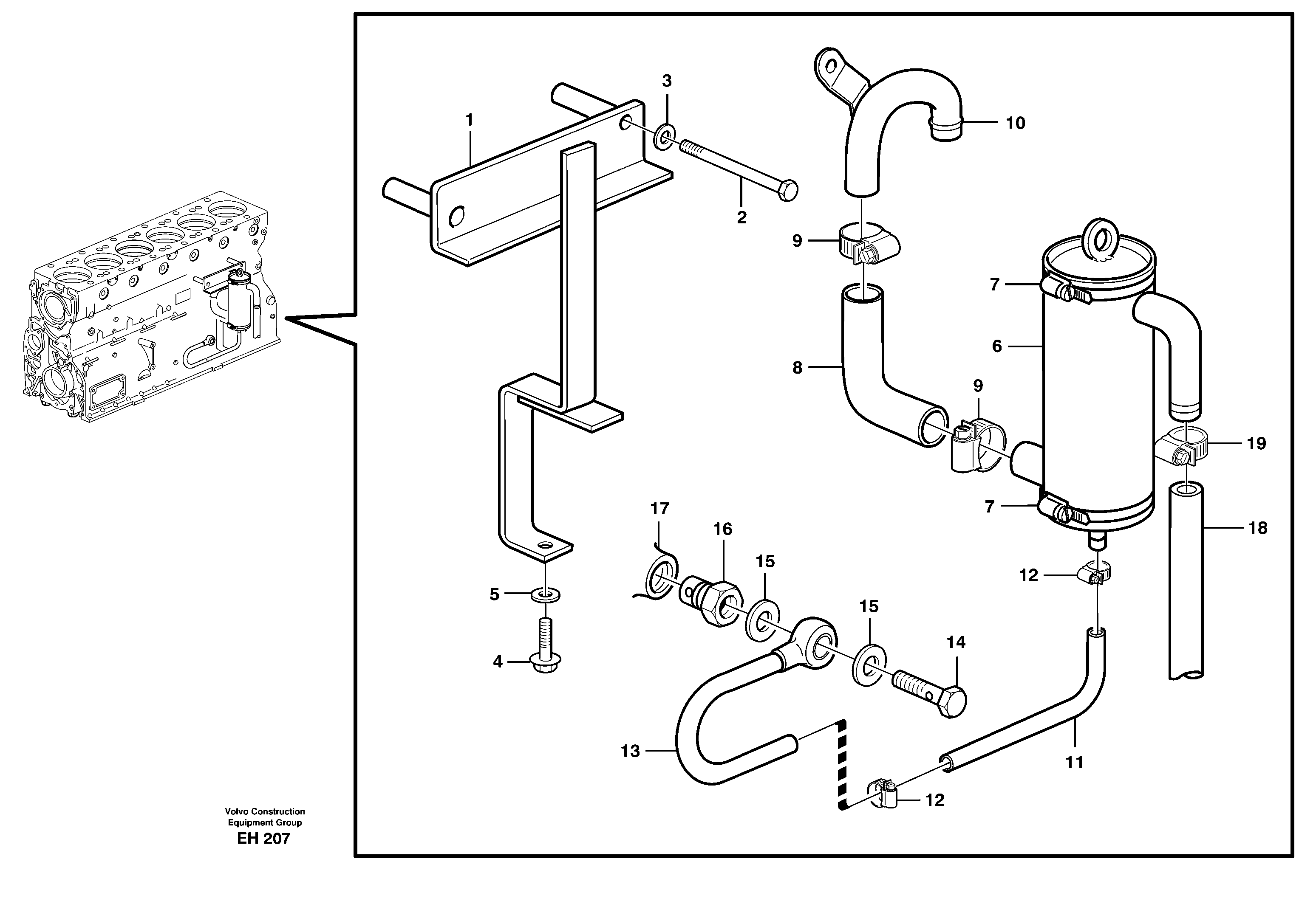 Crankcase ventilation — volvo parts diagram