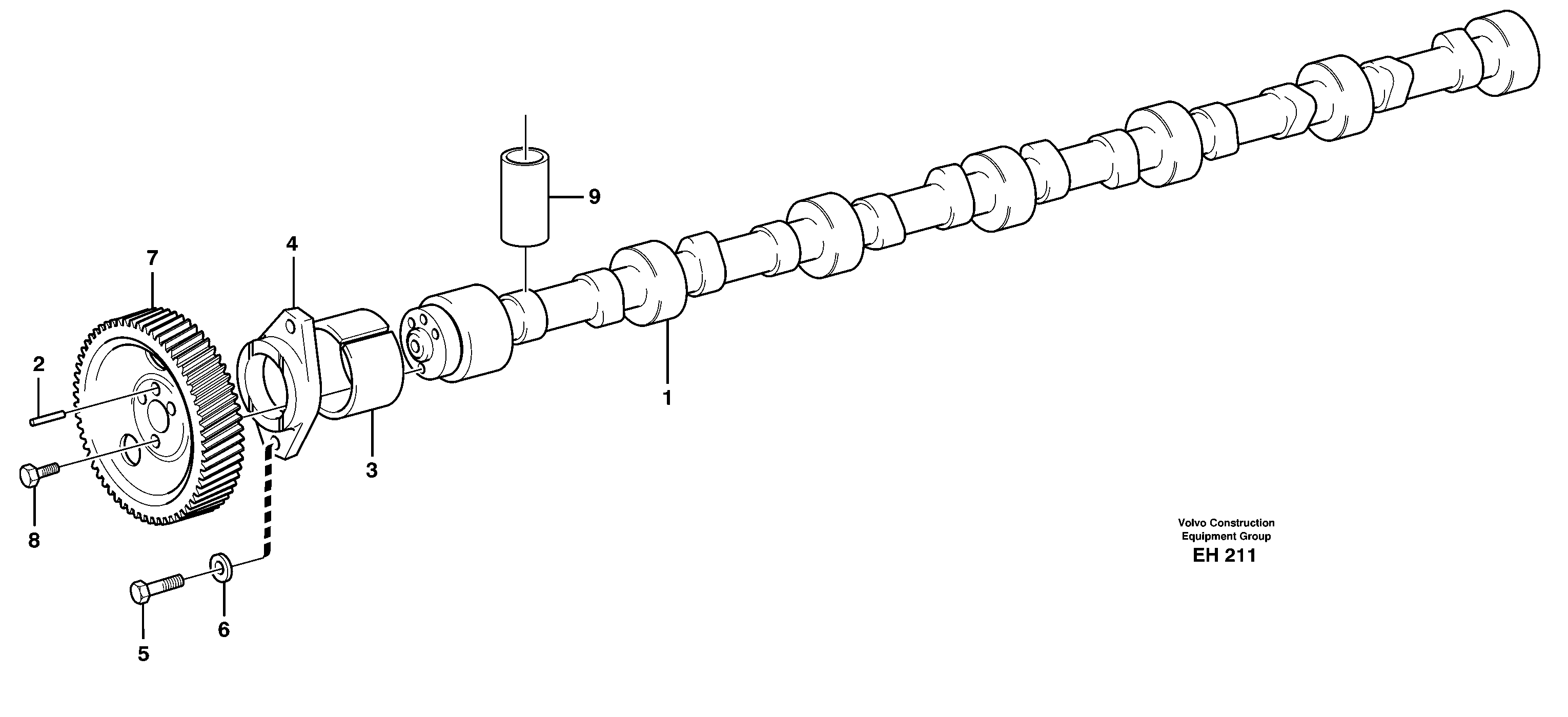Camshaft — volvo parts diagram