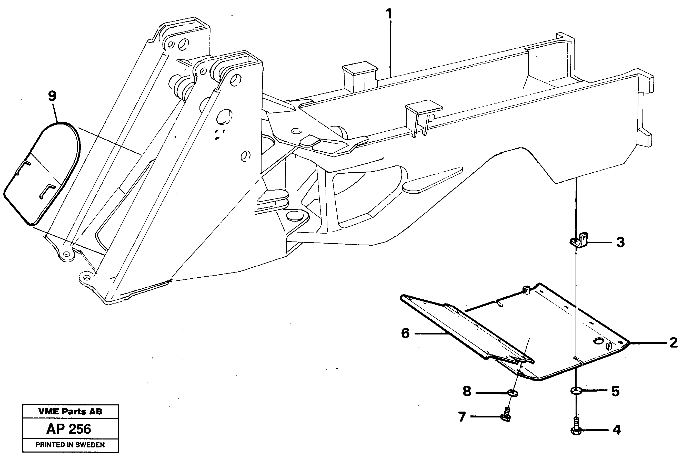 Protecting plate — volvo parts diagram