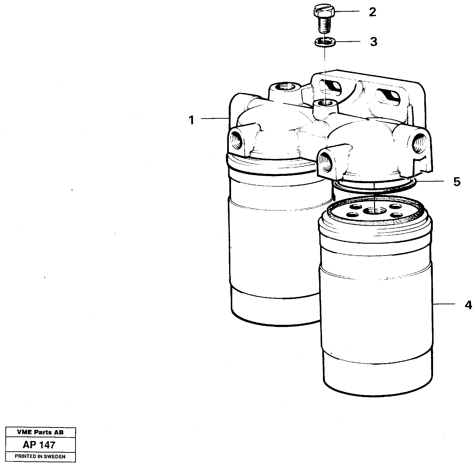 Fuel filter — volvo parts diagram