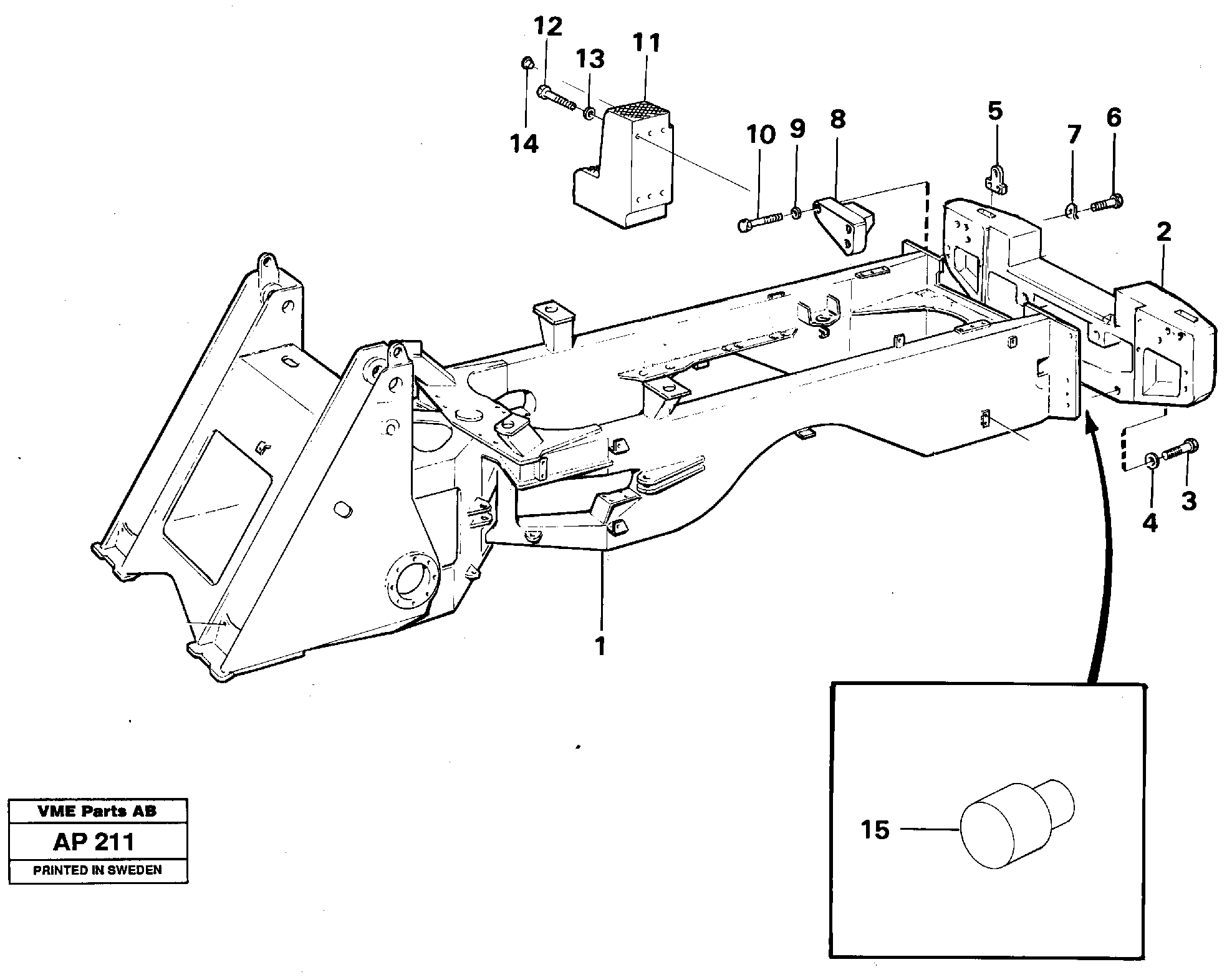 Counterweight — volvo parts diagram