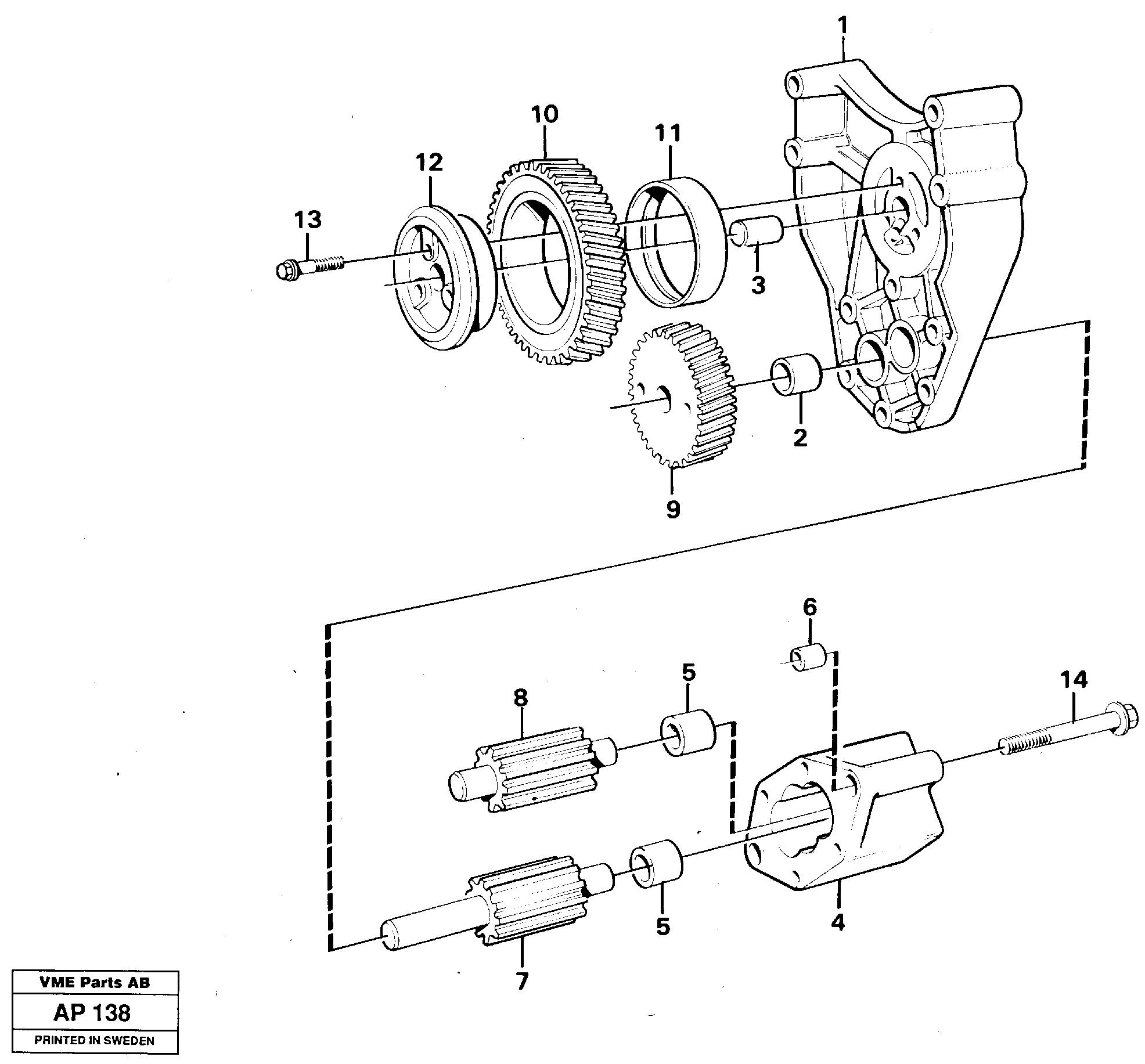 Oil pump — volvo parts diagram