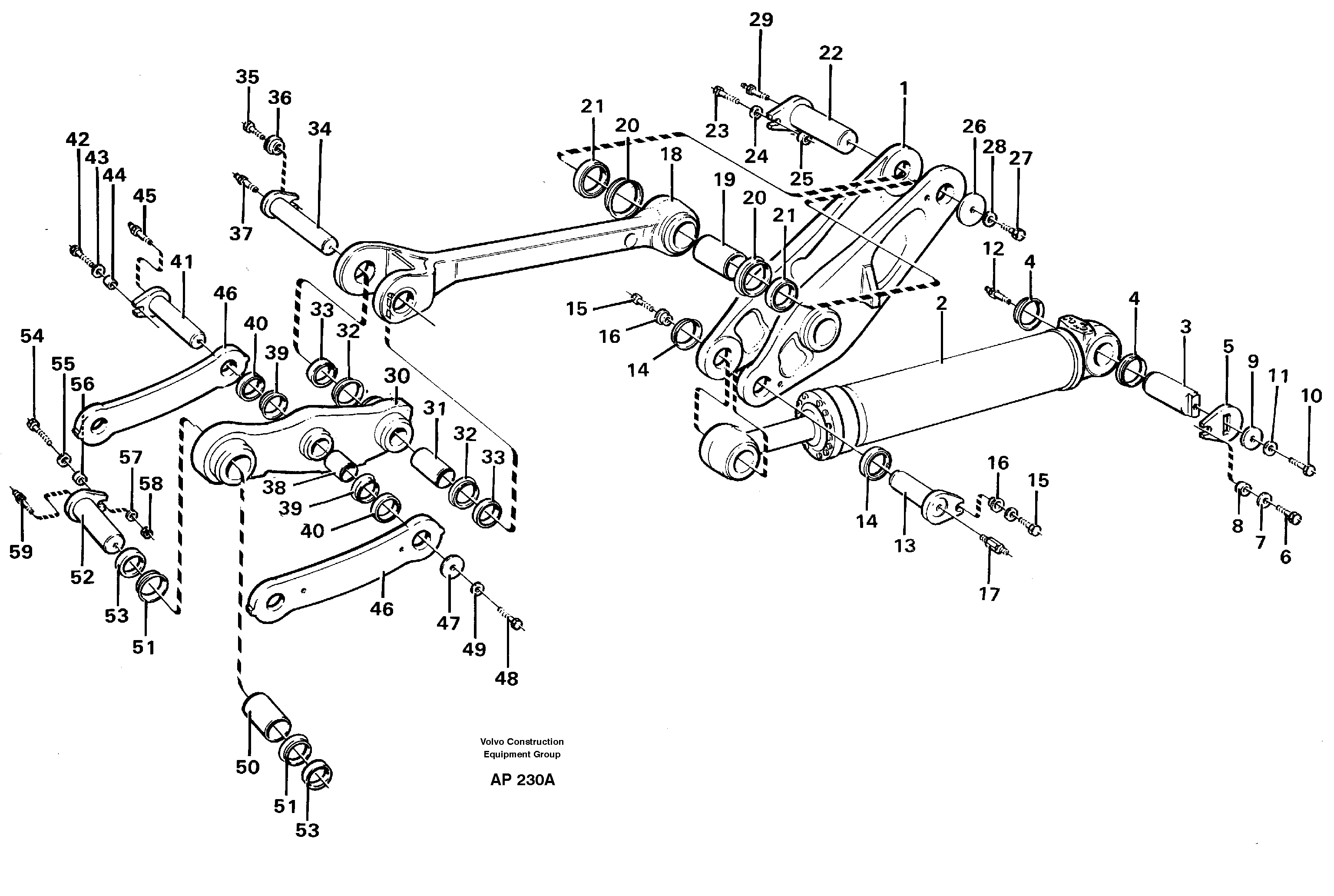 Links with fitting parts STD ,93432 — volvo parts diagram