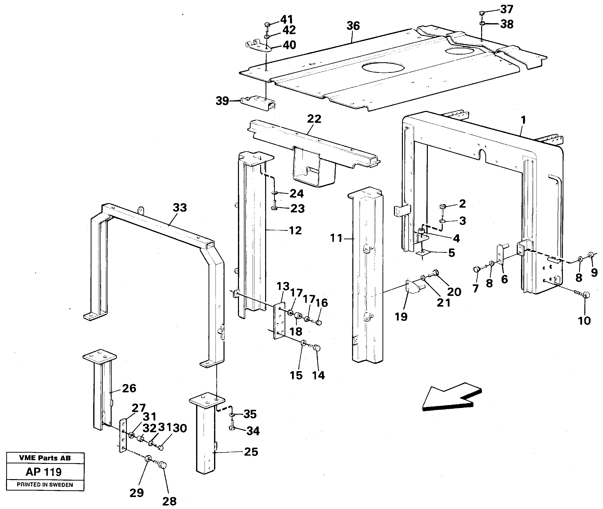 Engine cover — volvo parts diagram