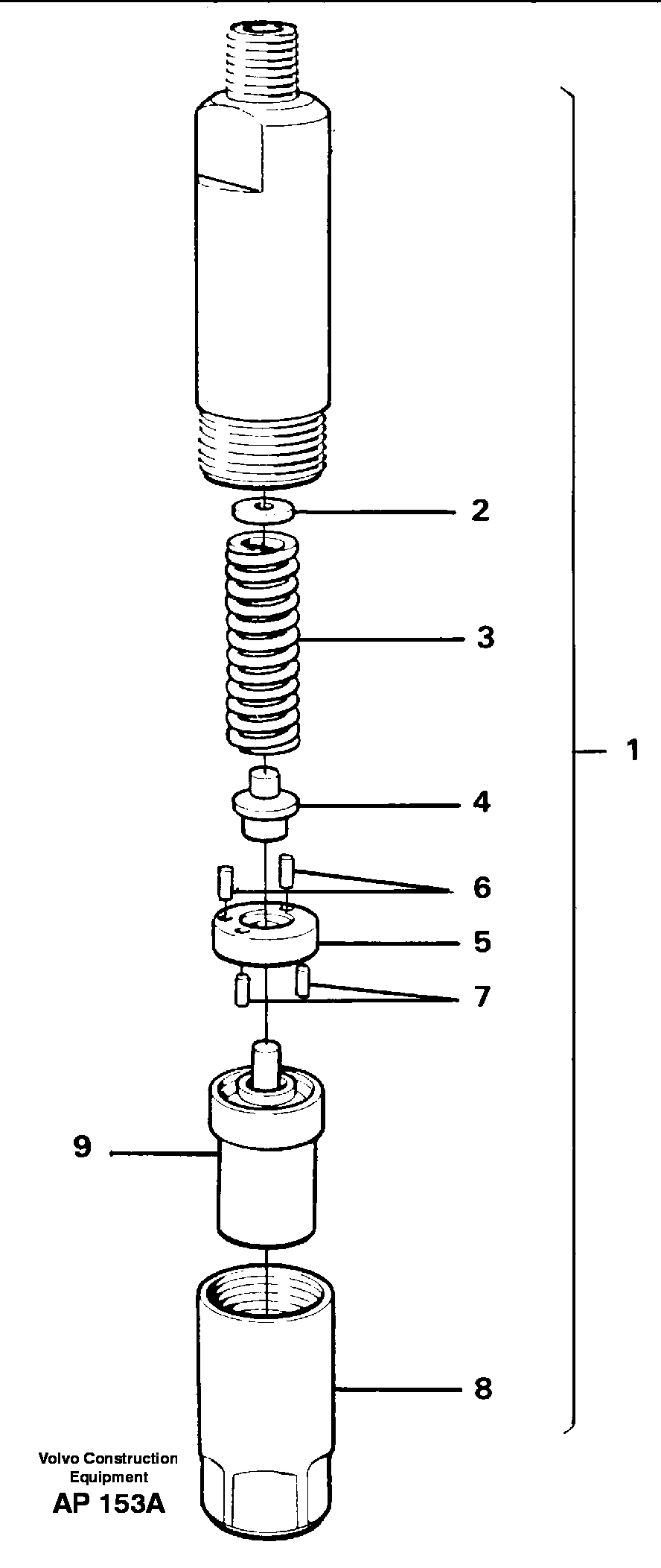 Injector — volvo parts diagram