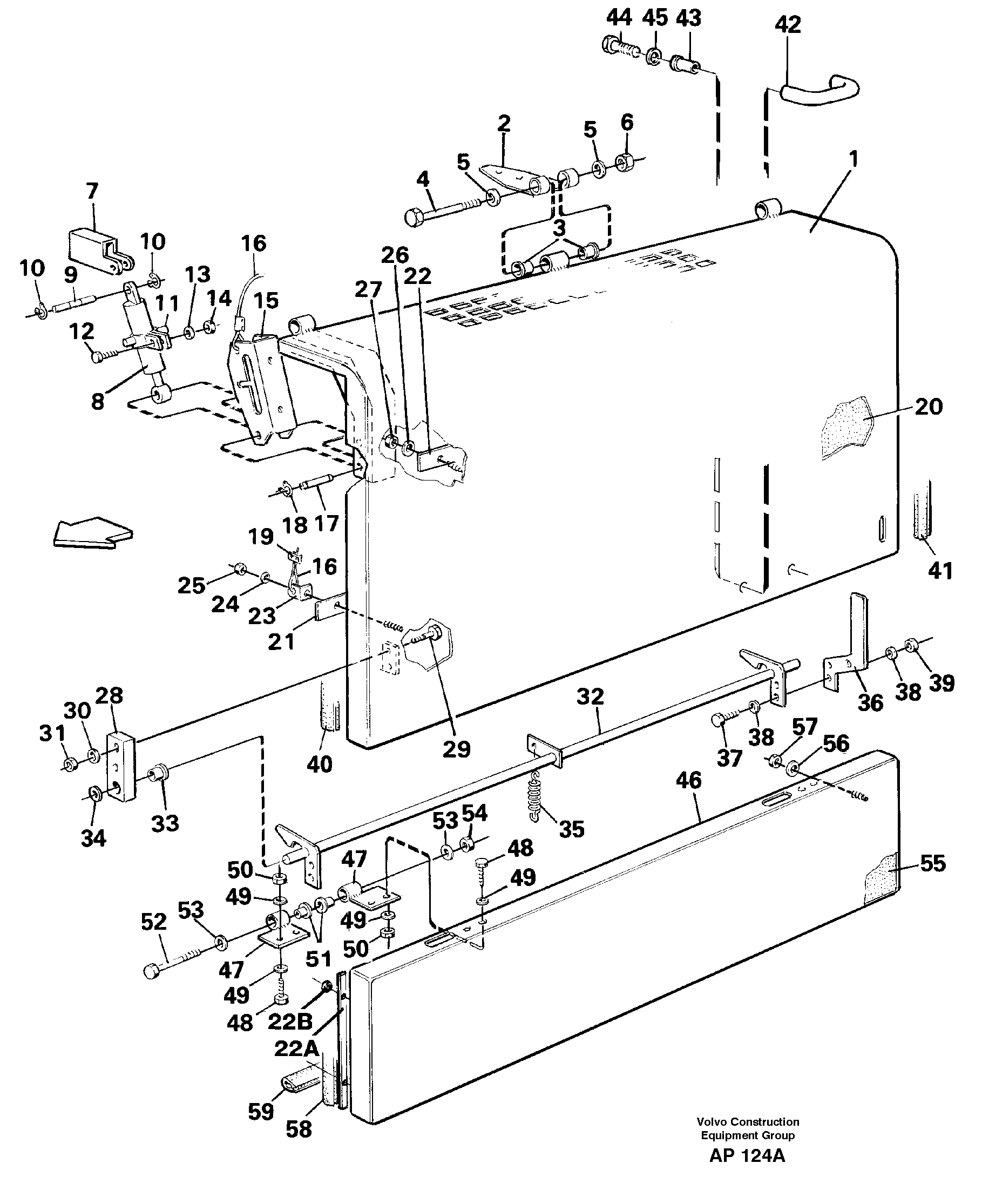 Side hatches, rear — volvo parts diagram