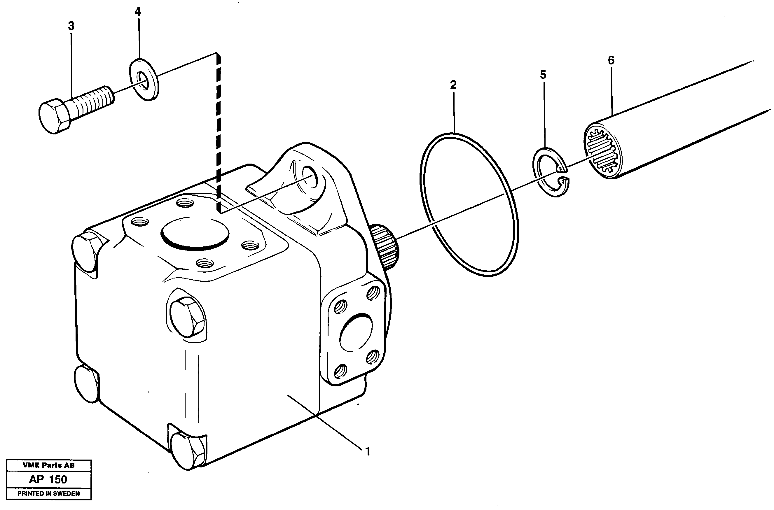 Hydraulic - oil pump Assembly — volvo parts diagram