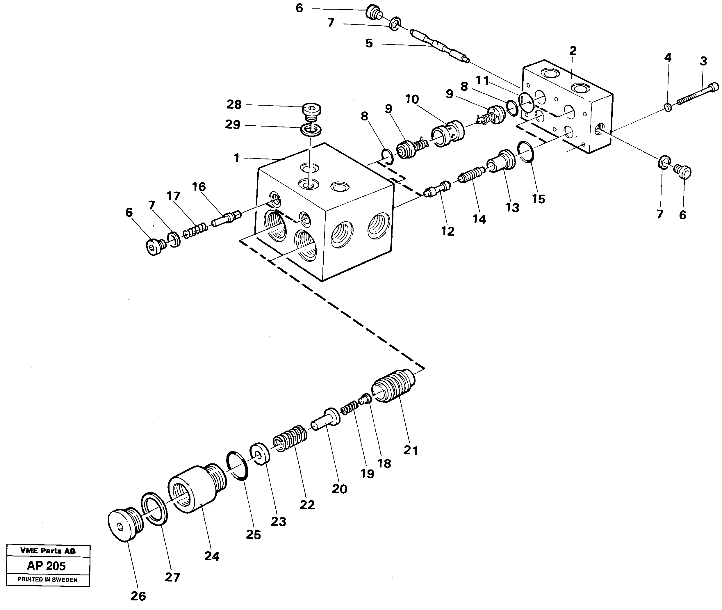 Shift valve — volvo parts diagram