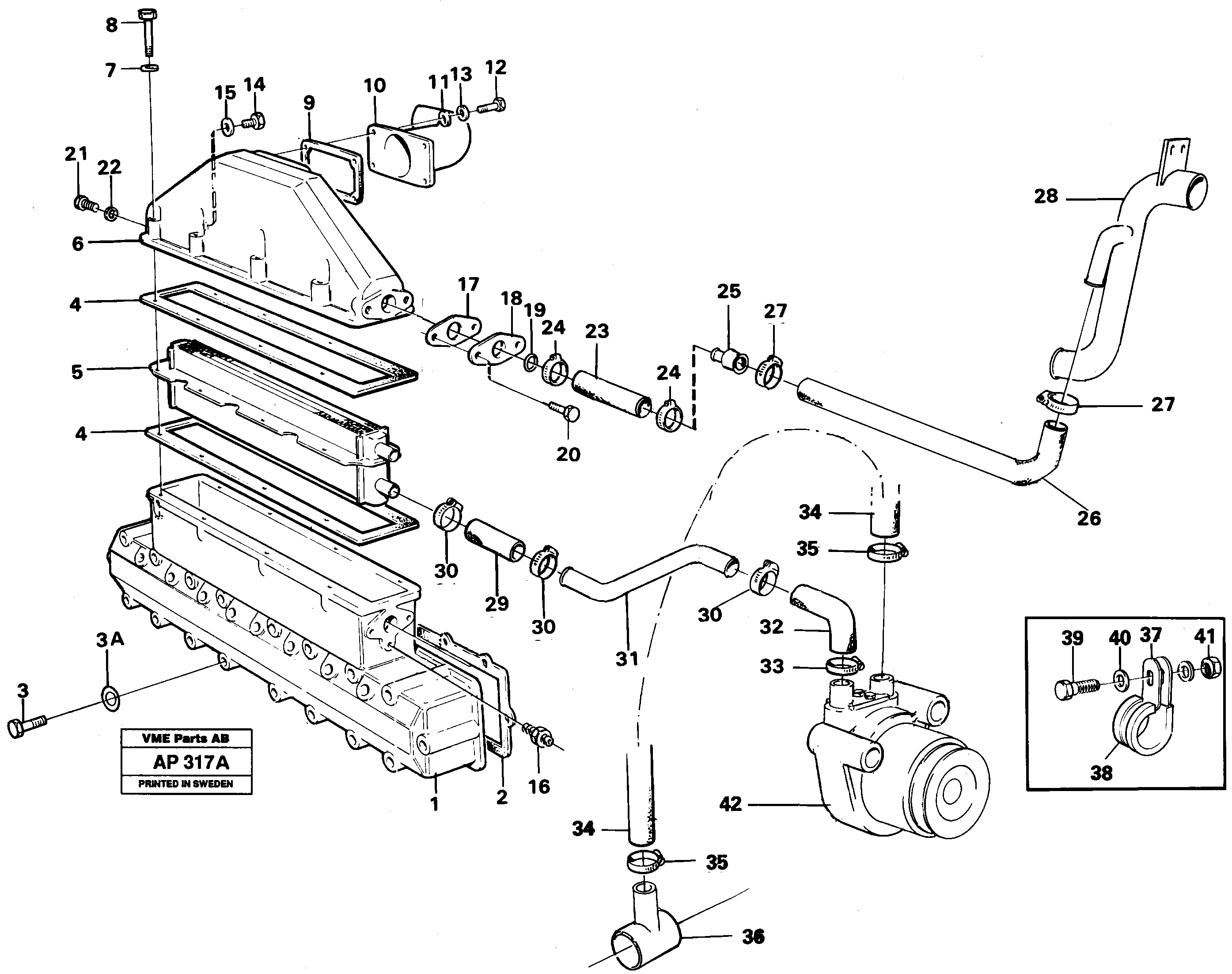 Intercooler — volvo parts diagram