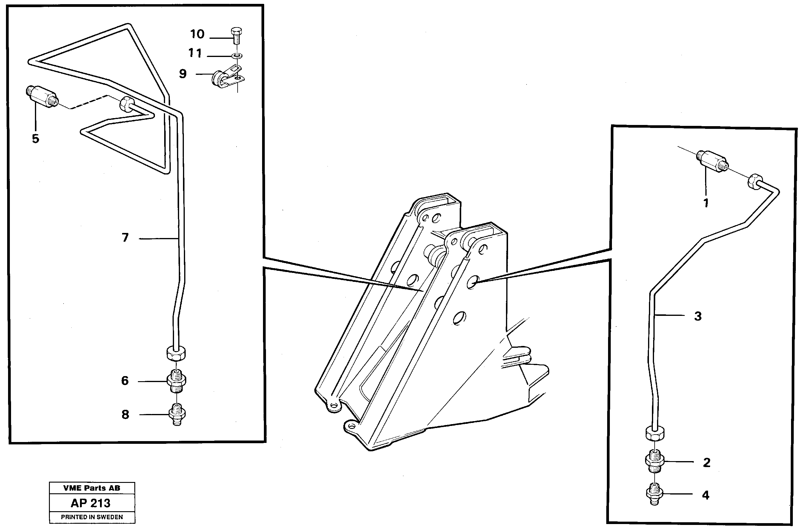Extended lubepoints for loader linkage. — volvo parts diagram