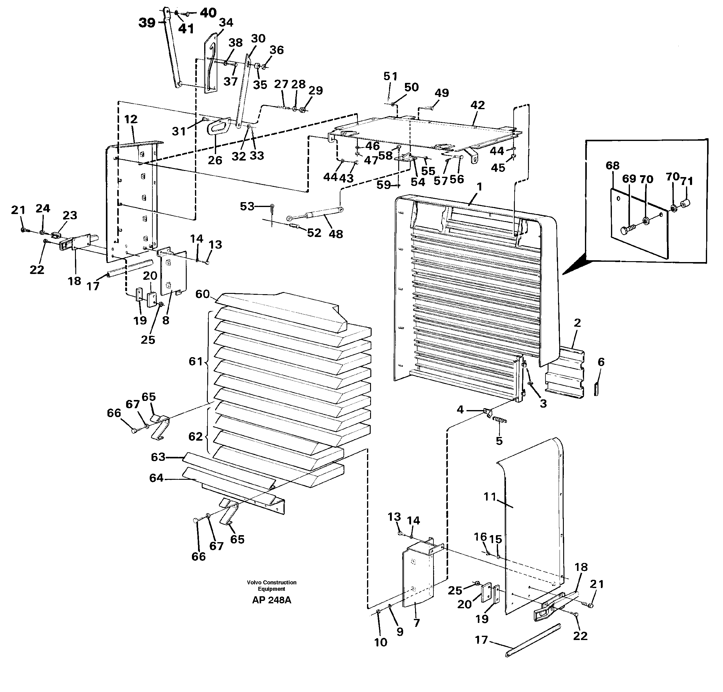 Radiator casing — volvo parts diagram