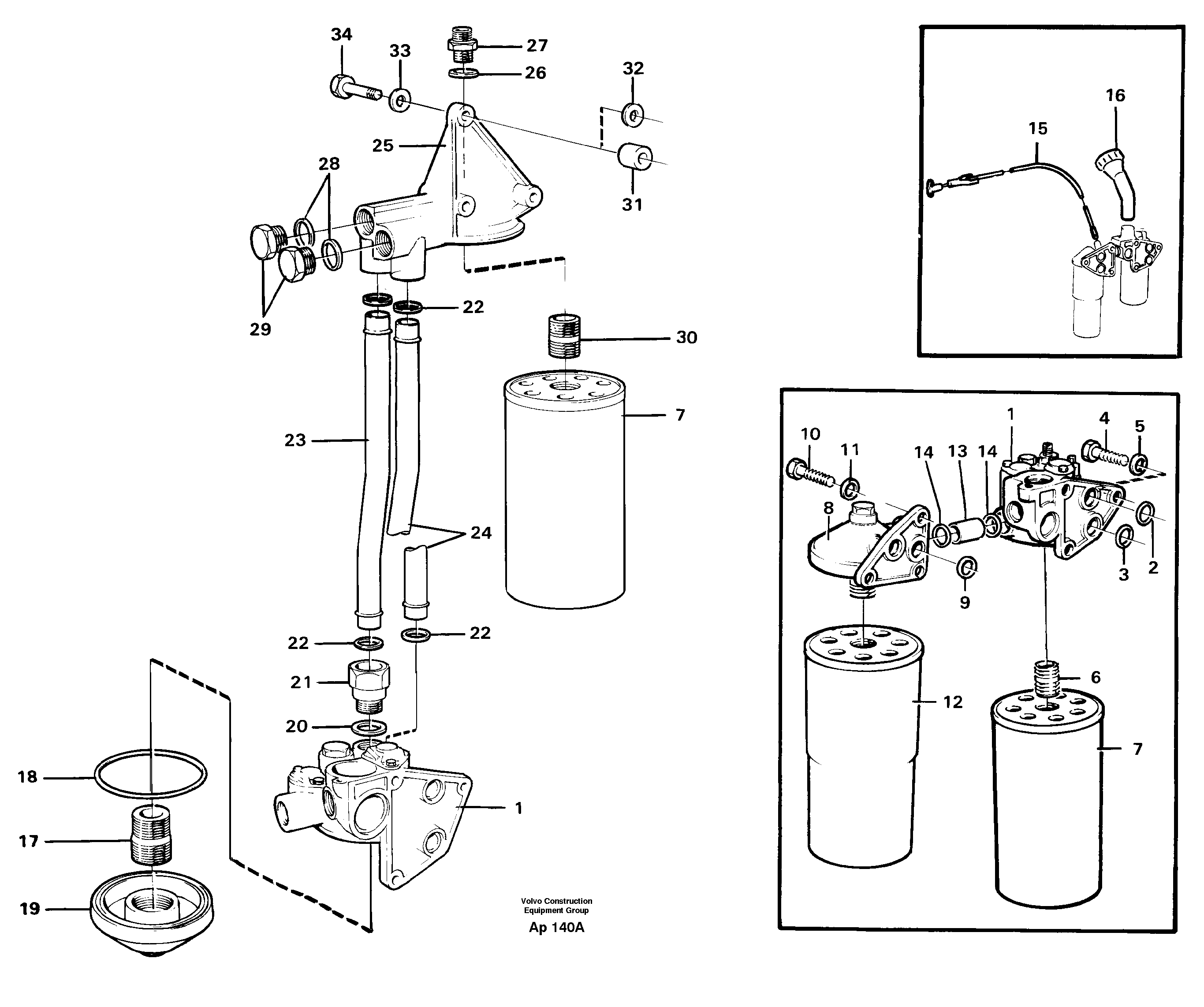 Oil filter — volvo parts diagram