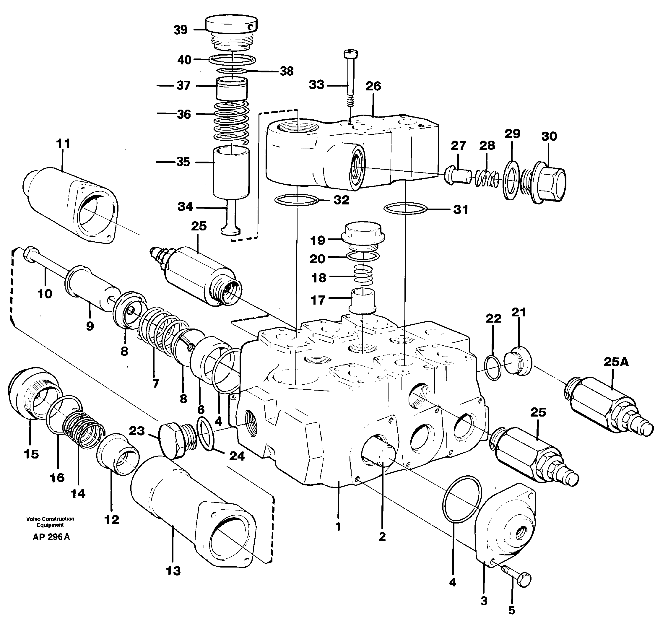 Control valve — volvo parts diagram