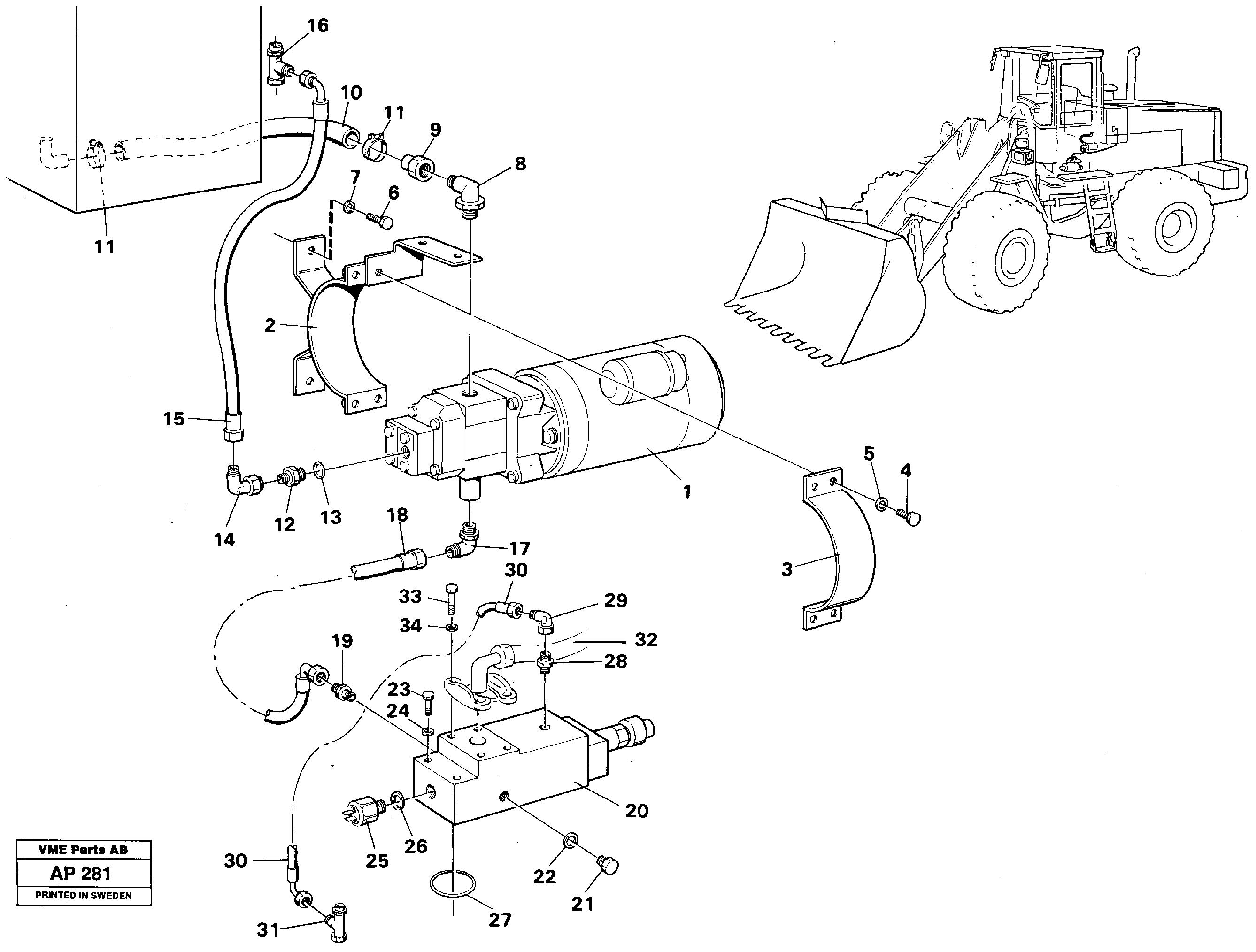Auxiliary steering system 91919 — volvo parts diagram