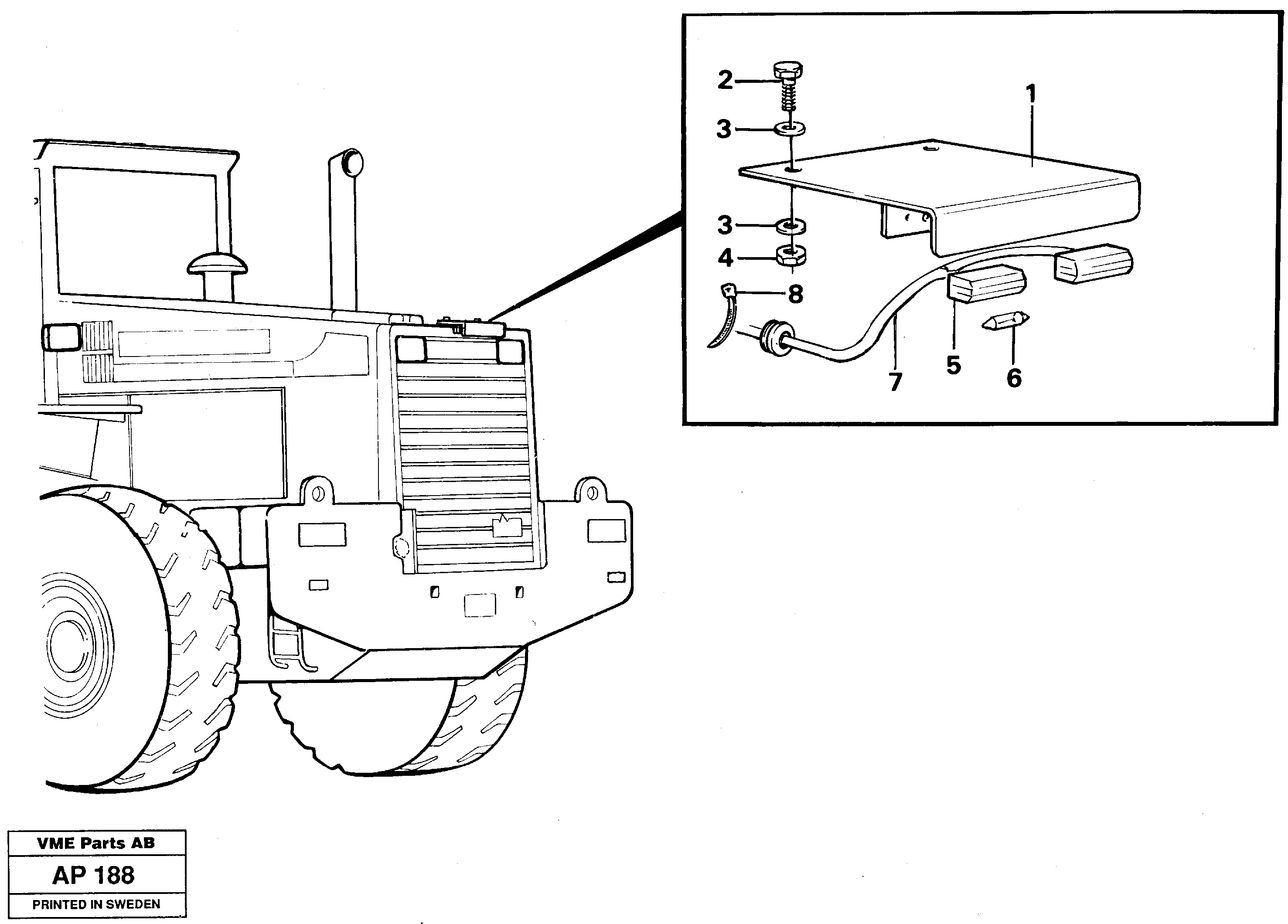 Sign plate. 91993 — volvo parts diagram