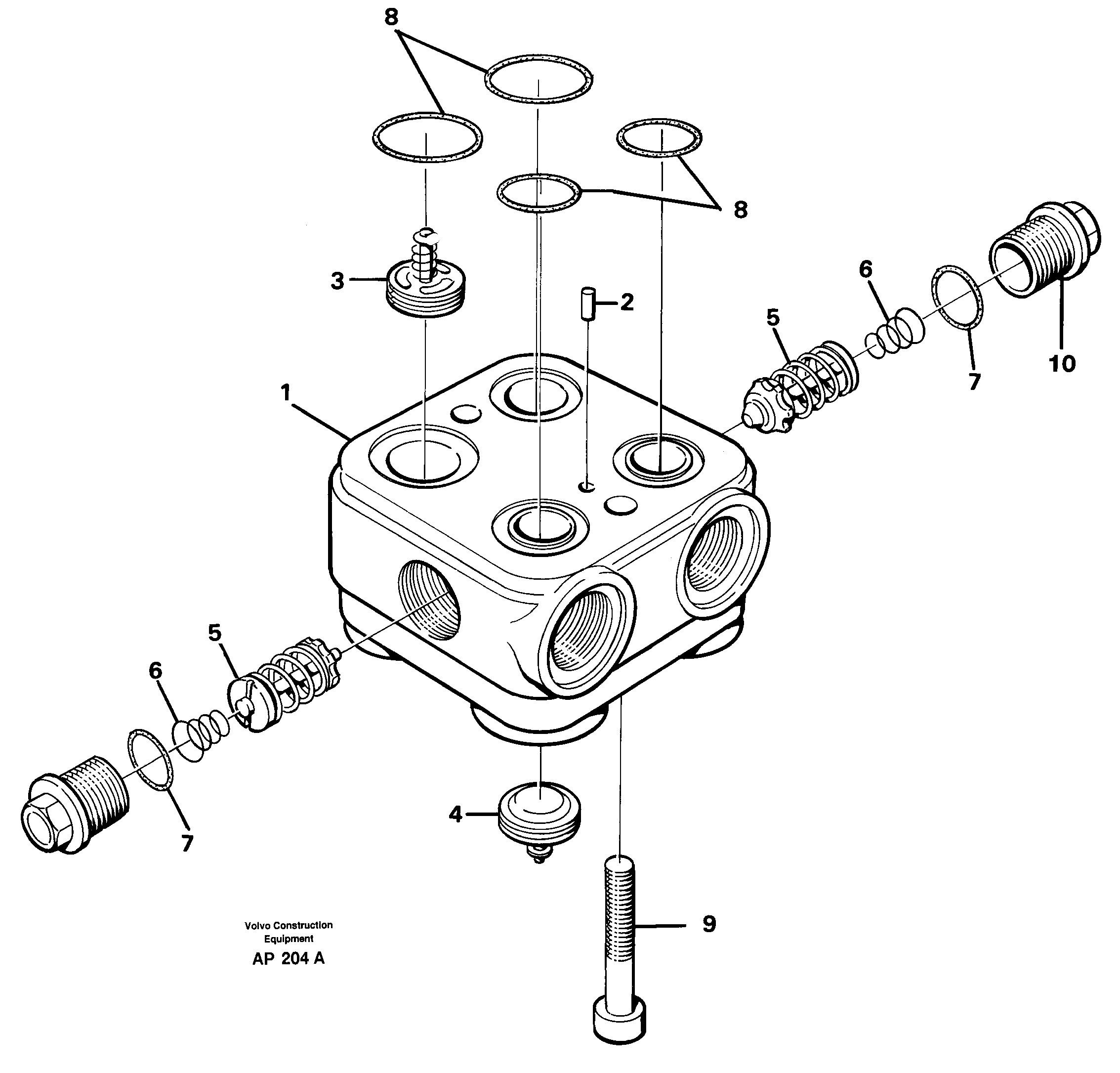 Valve housing — volvo parts diagram