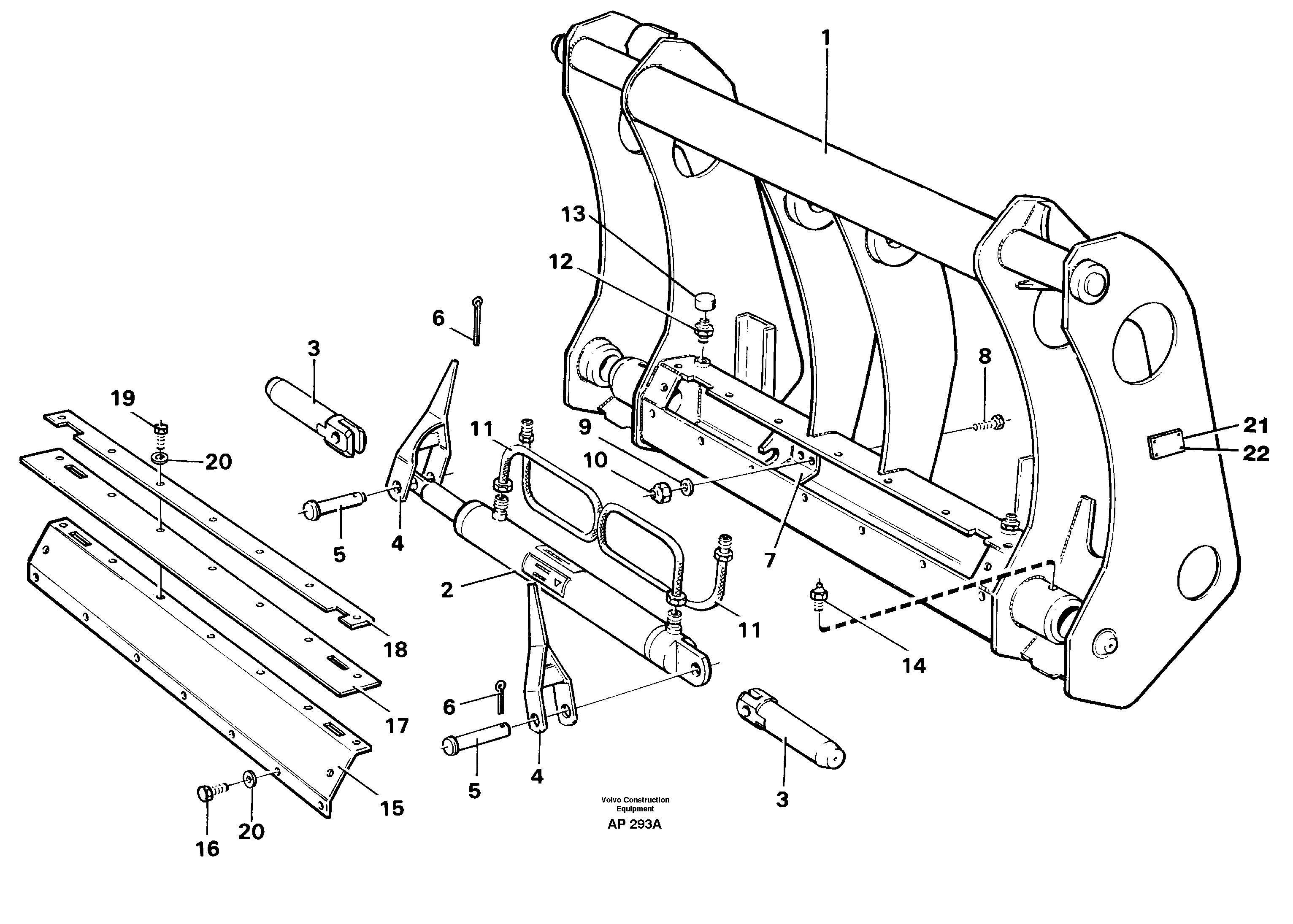 Attachment bracket  92773 92445 — volvo parts diagram