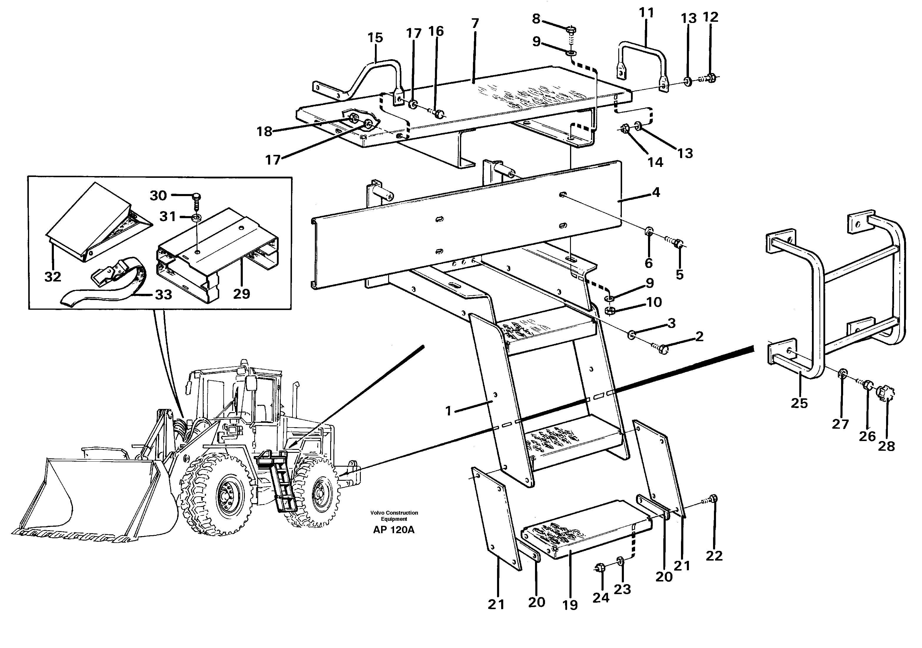 Foot step — volvo parts diagram