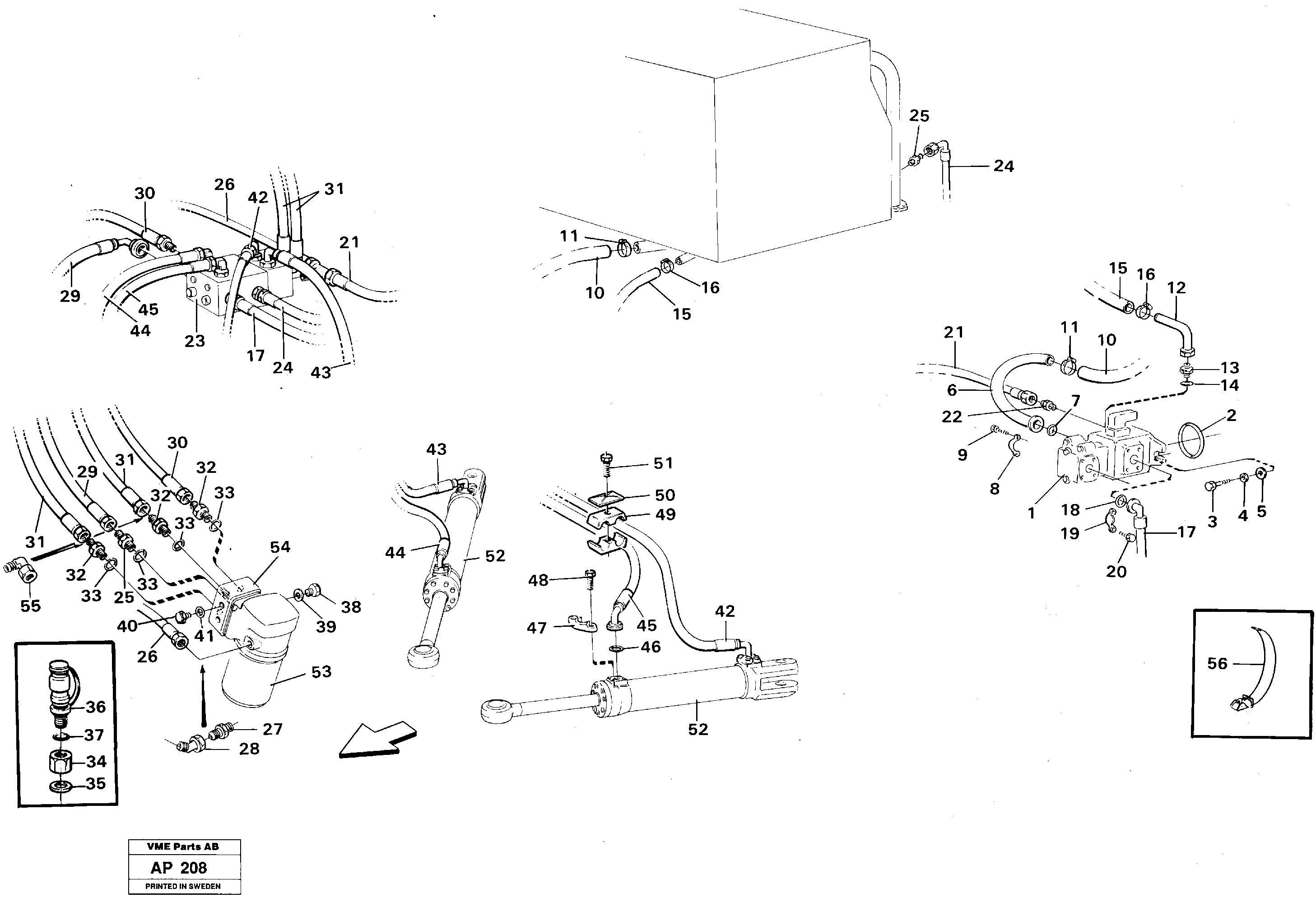 Steering system — volvo parts diagram