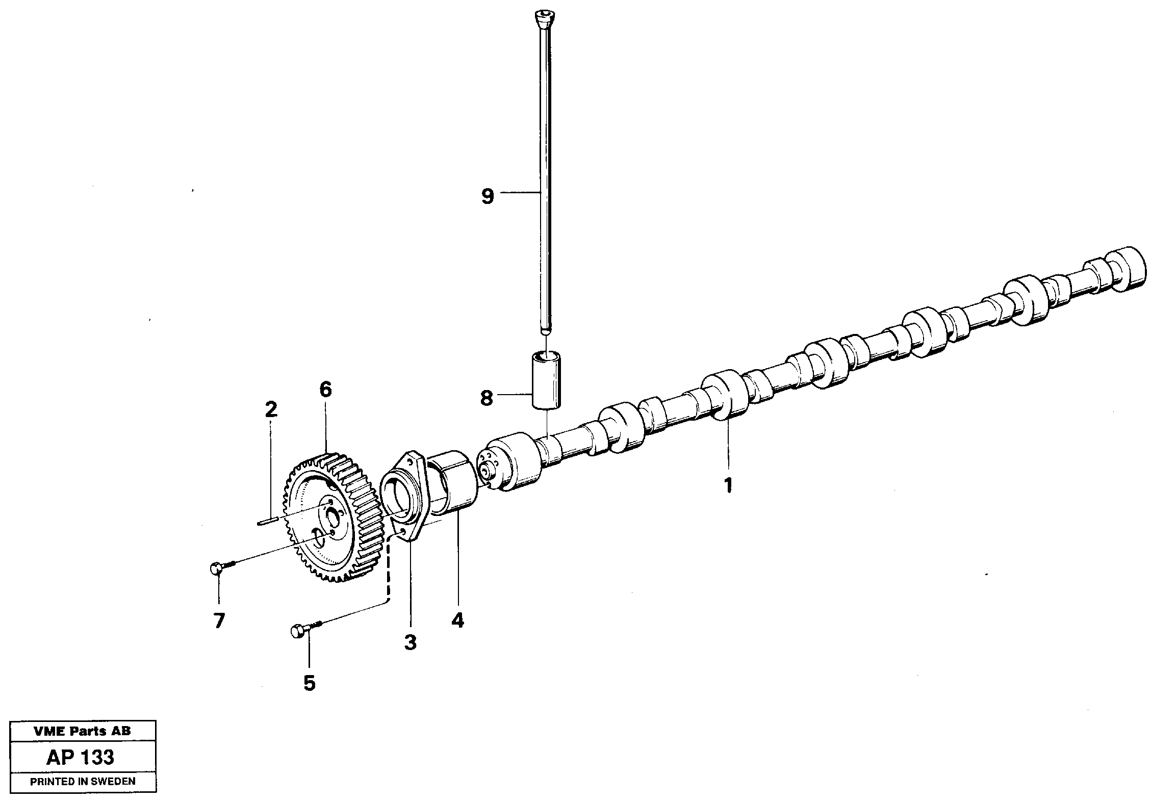 Camshaft — volvo parts diagram