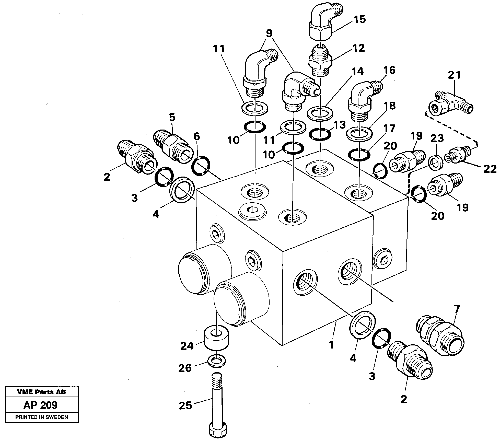Shift valve, assembly — volvo parts diagram