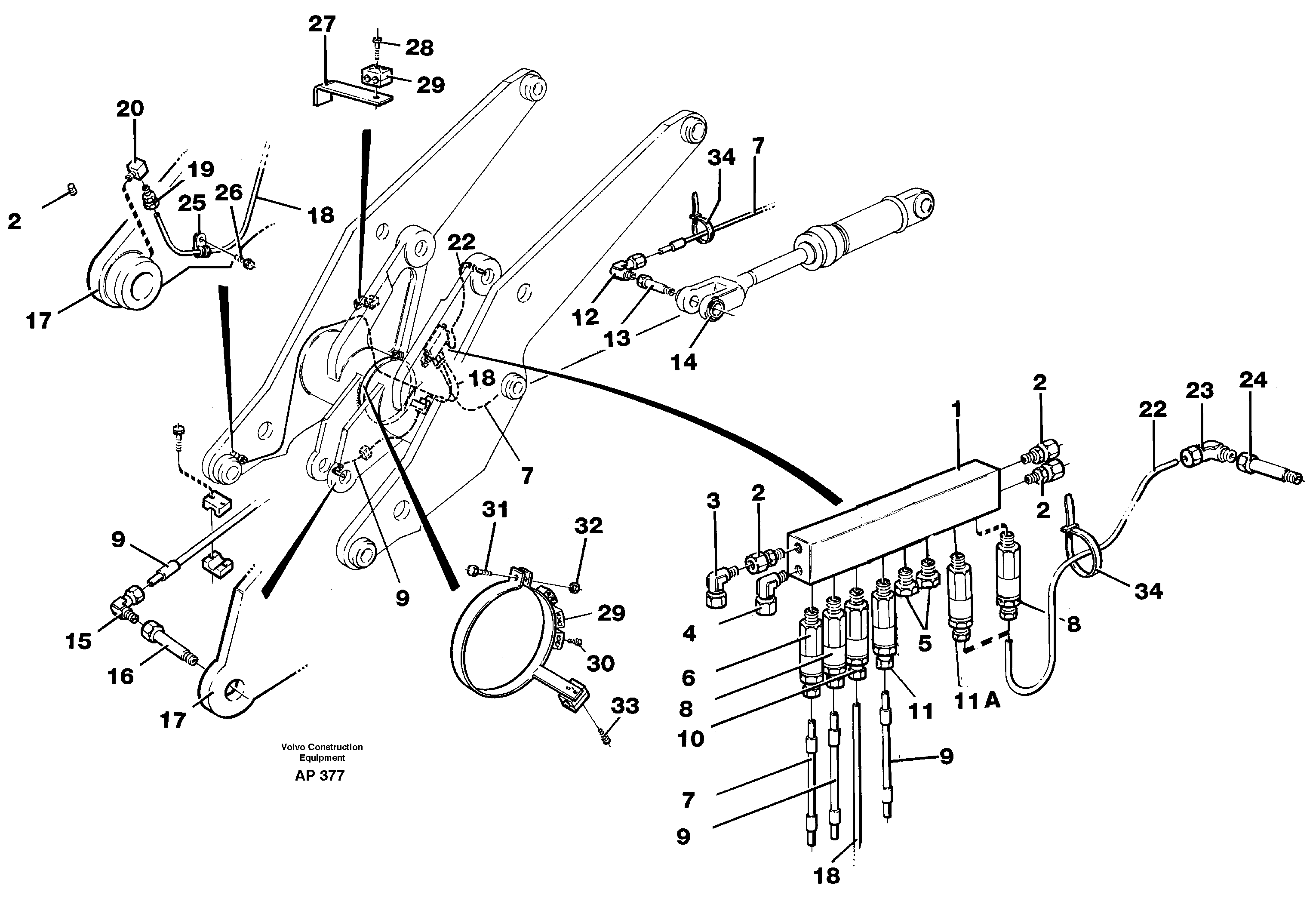 Distribution block, B3.  94810 — volvo parts diagram