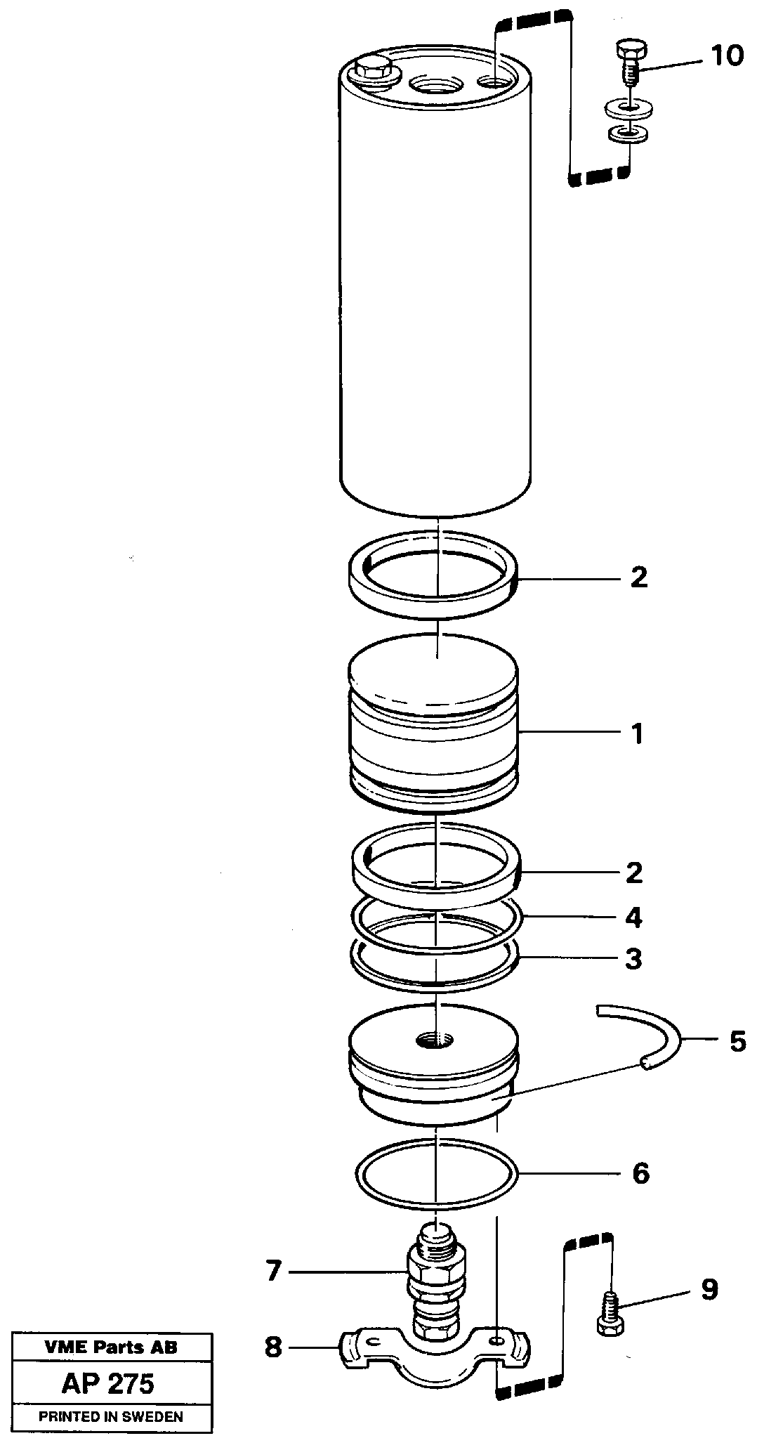 Accumulator  94550 — volvo parts diagram