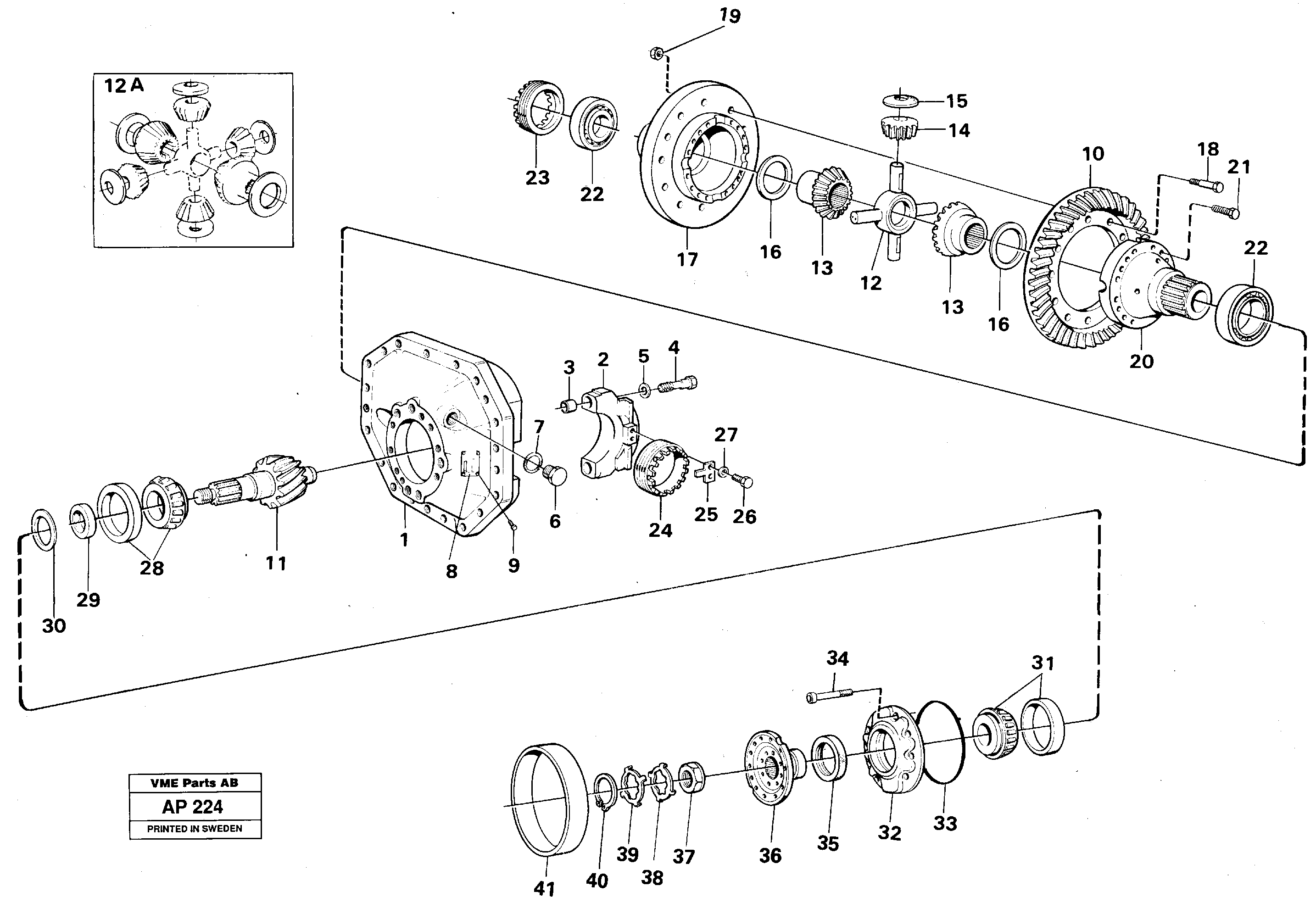 Final drive — volvo parts diagram
