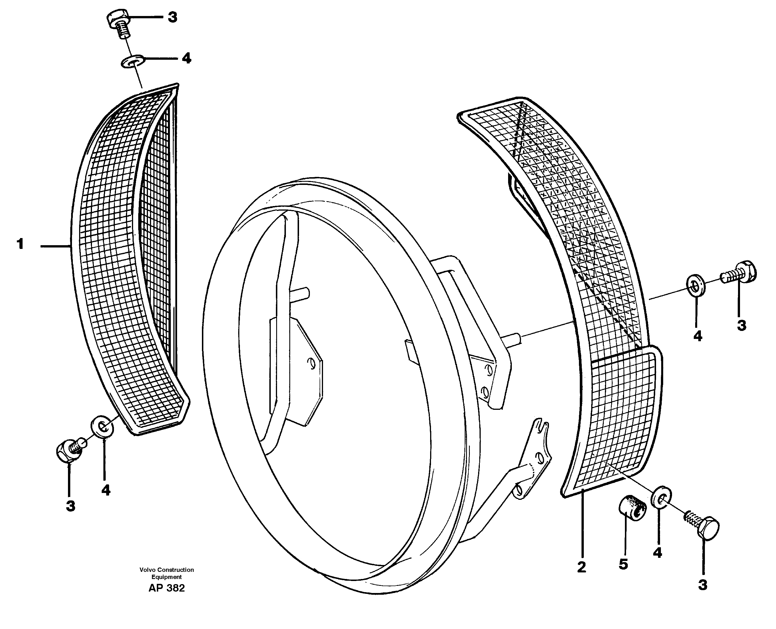 Fan shroud 94699 — volvo parts diagram