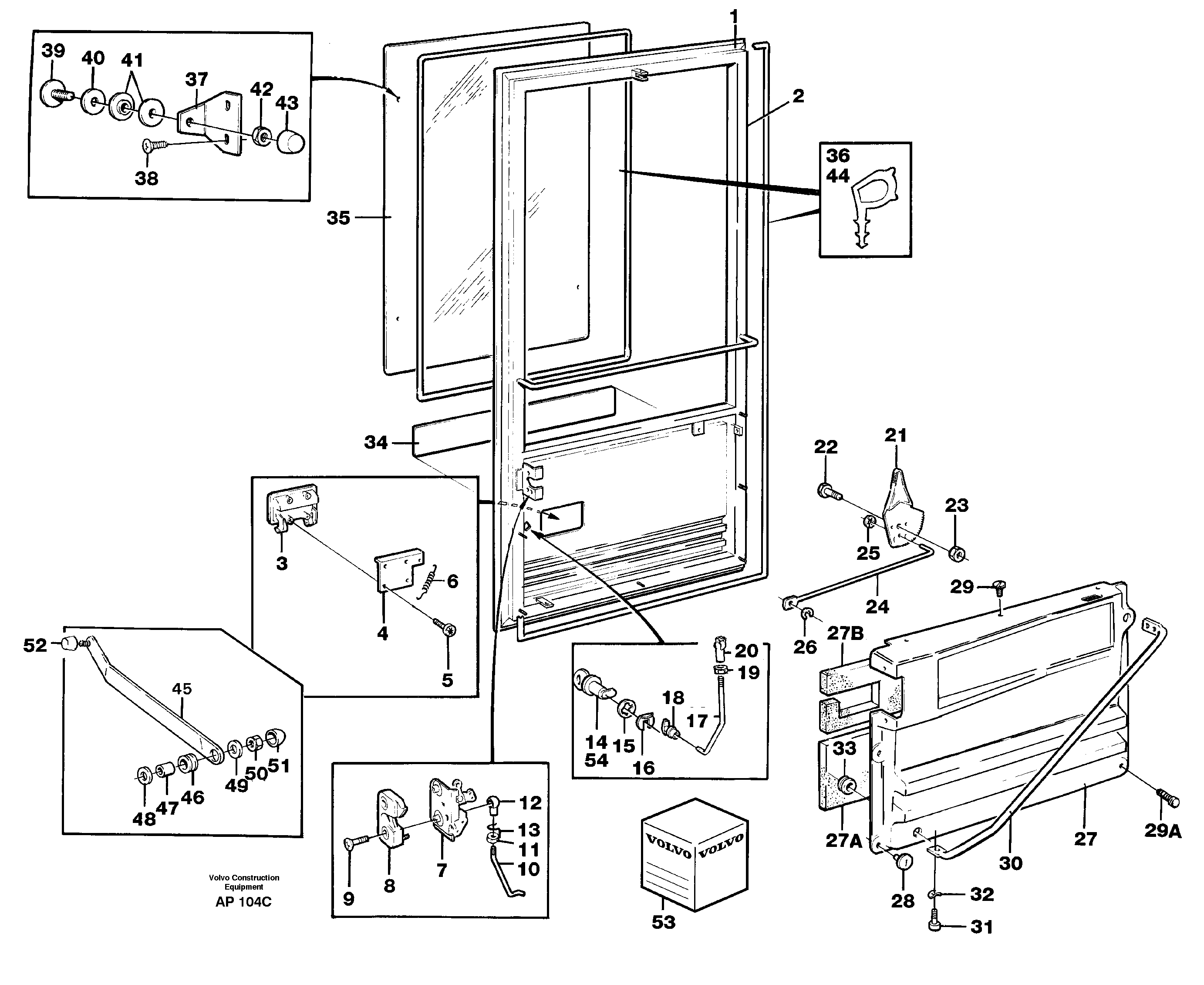 Door — volvo parts diagram