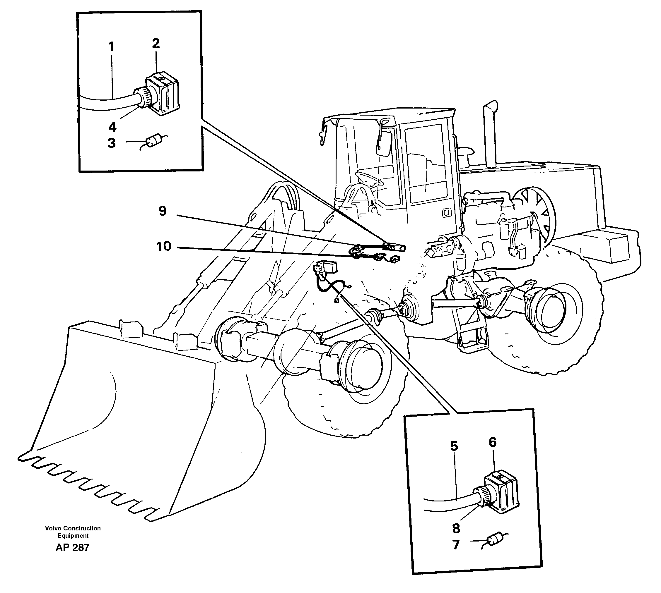 Attachment locking  92970, 92773, 93463, 92445 — volvo parts diagram