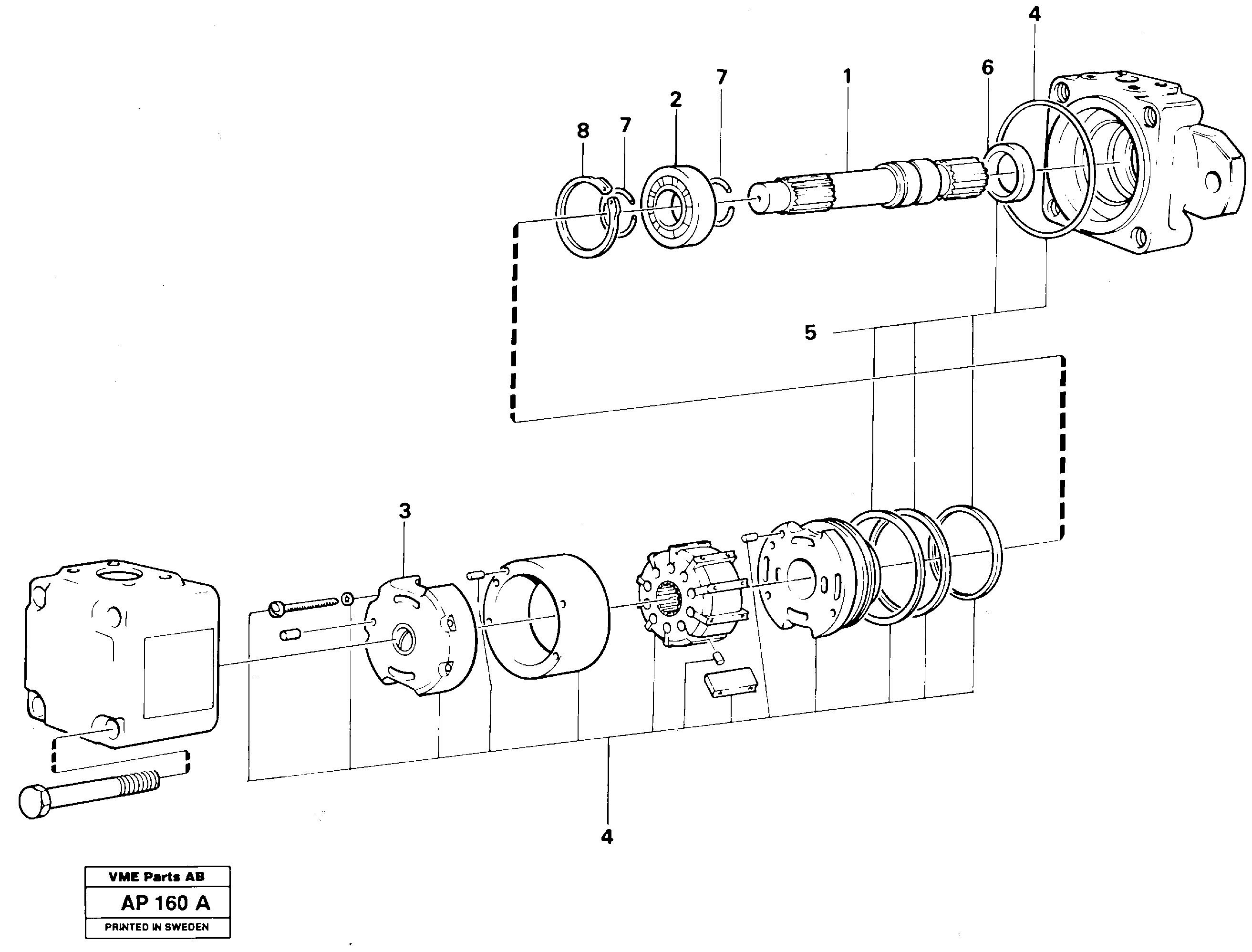 Hydraulic pump — volvo parts diagram