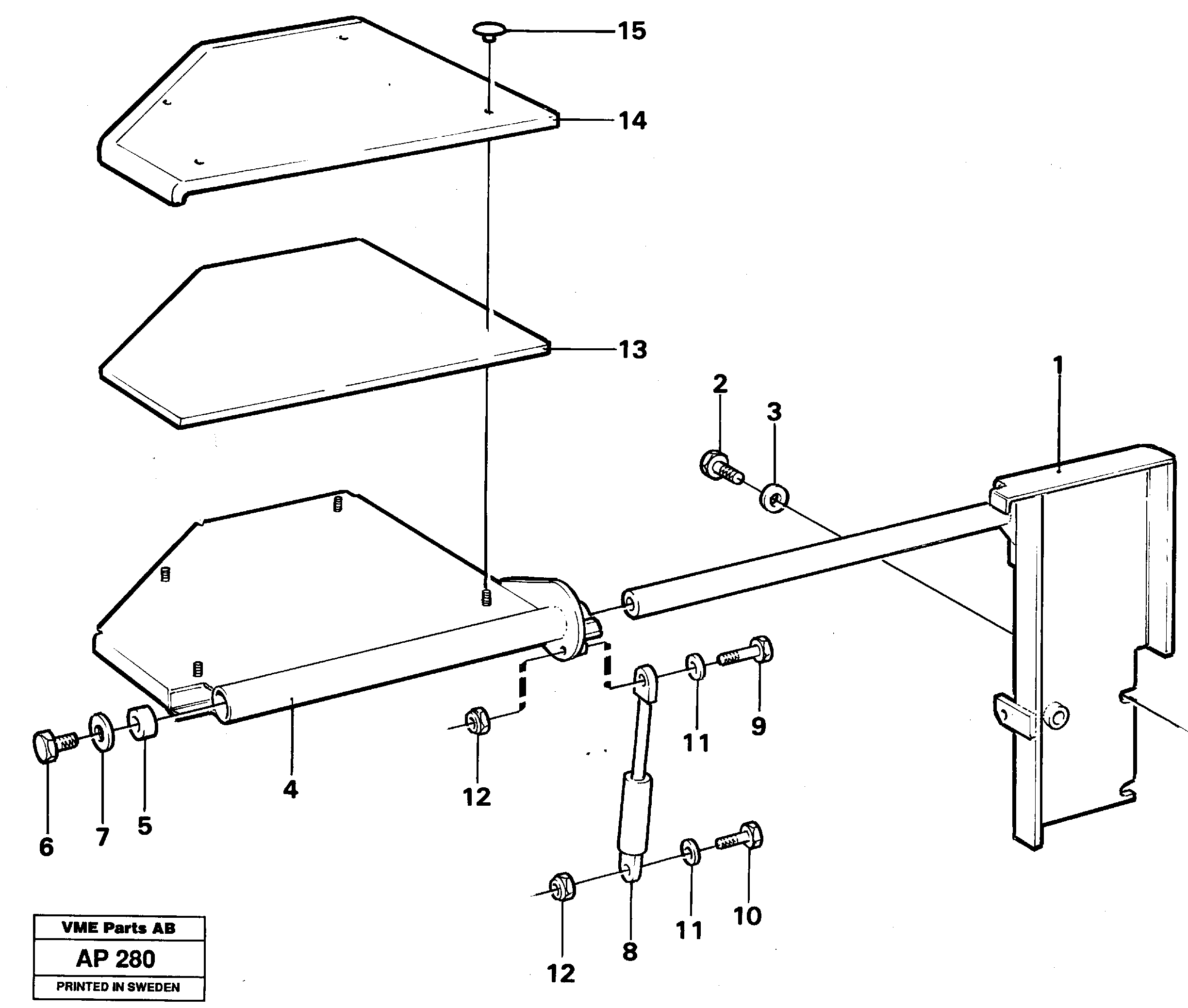 Instructor's seat  91988 — volvo parts diagram