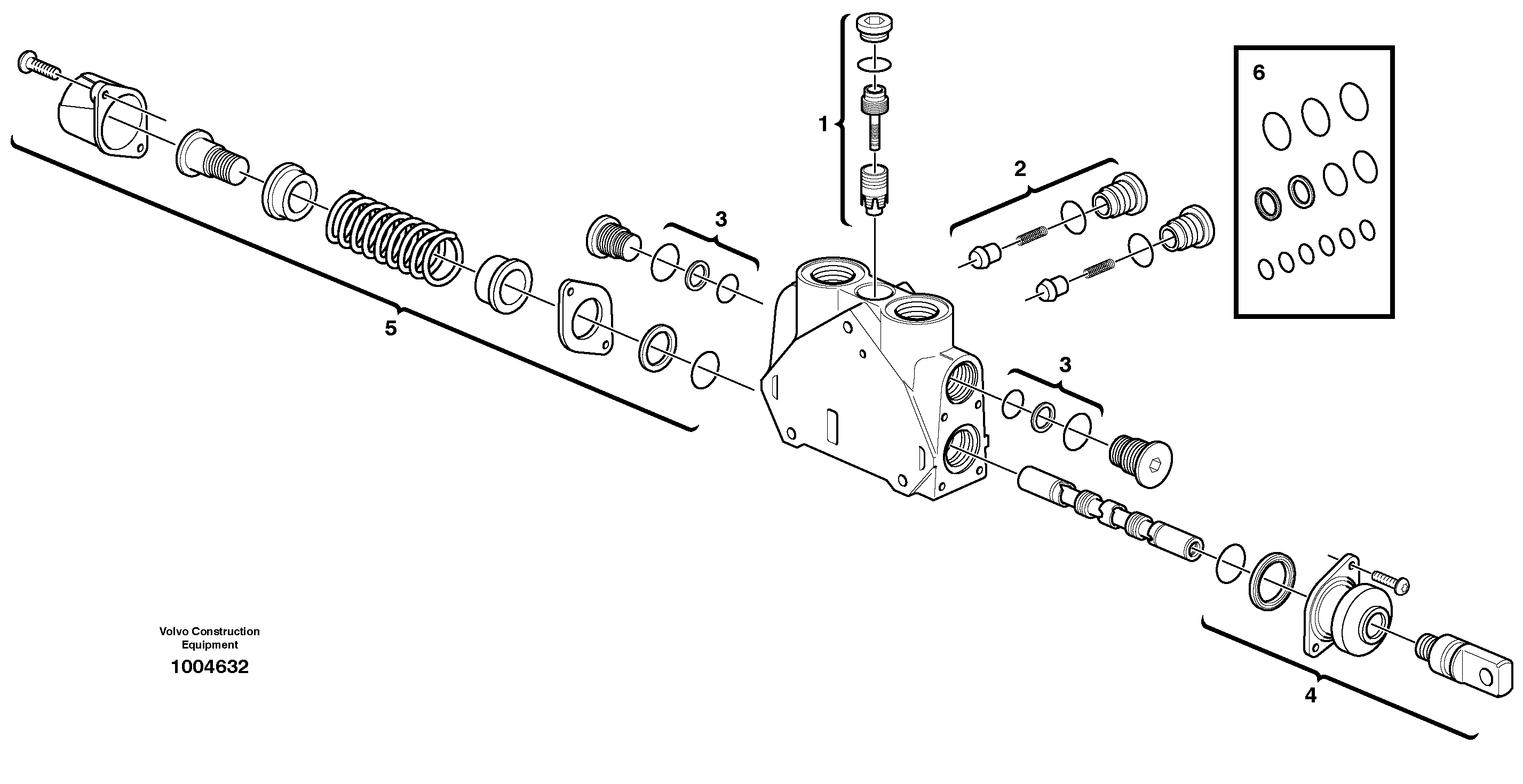 Valve section — volvo parts diagram