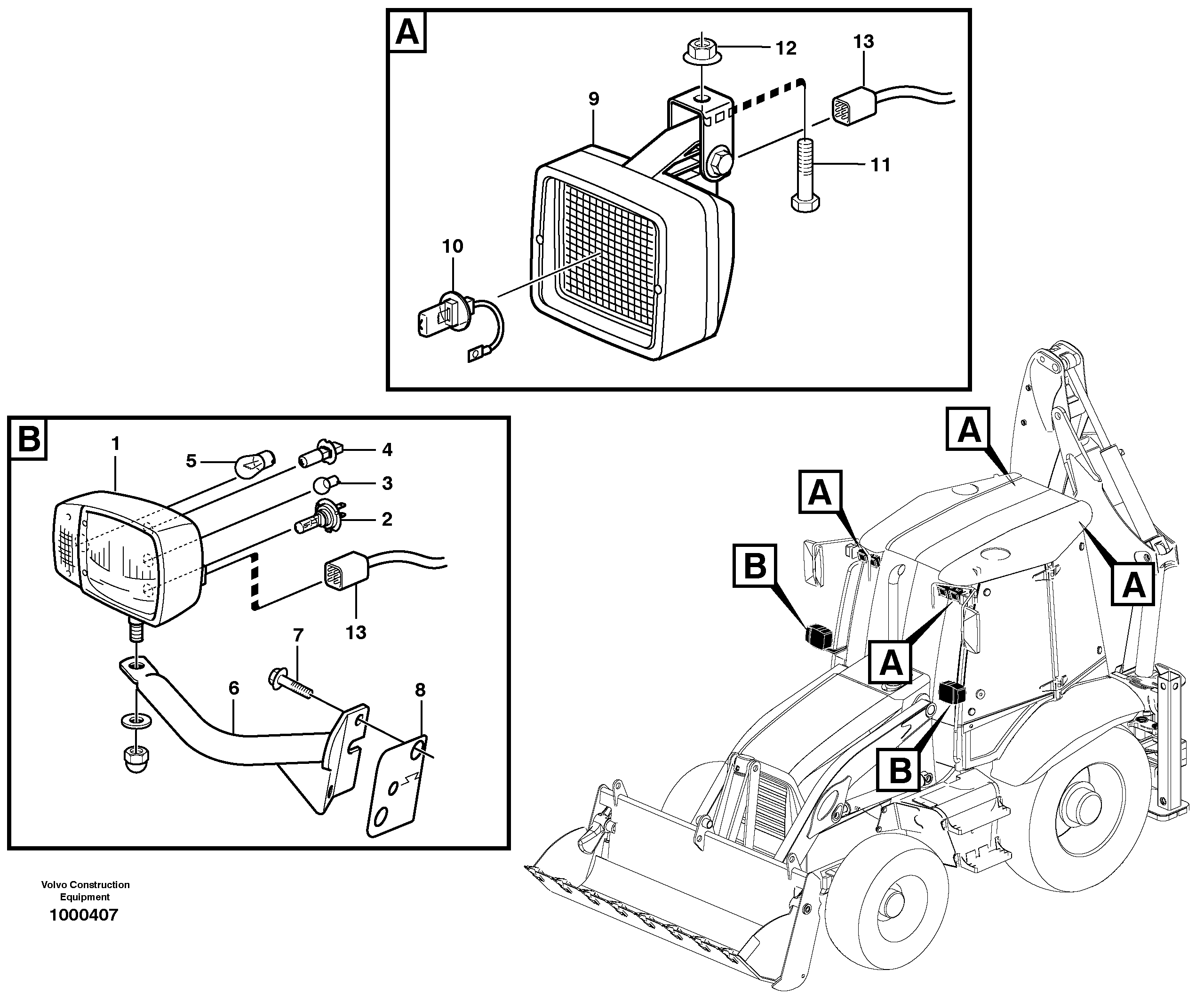 Lighting — volvo parts diagram