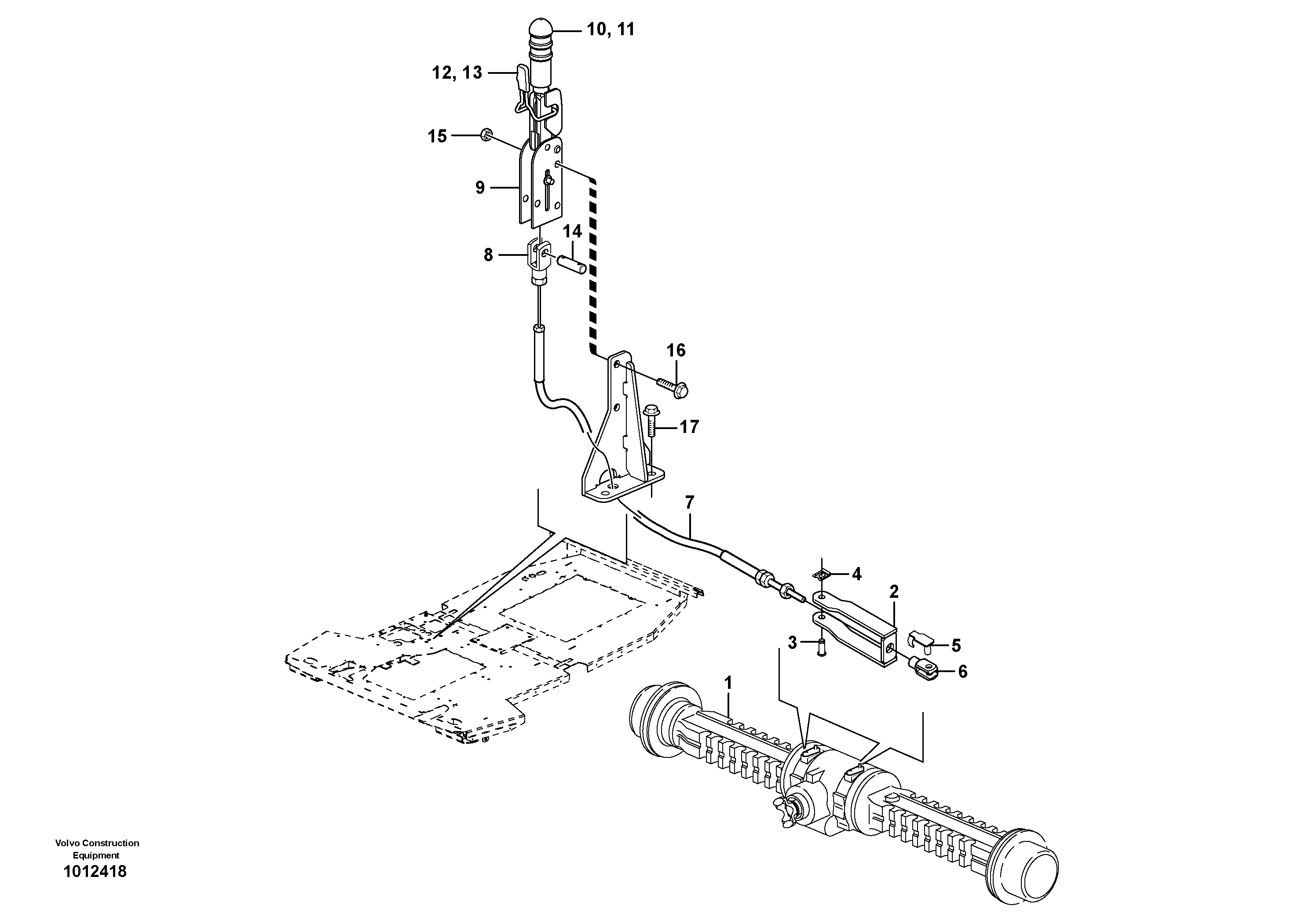Parking brake — volvo parts diagram