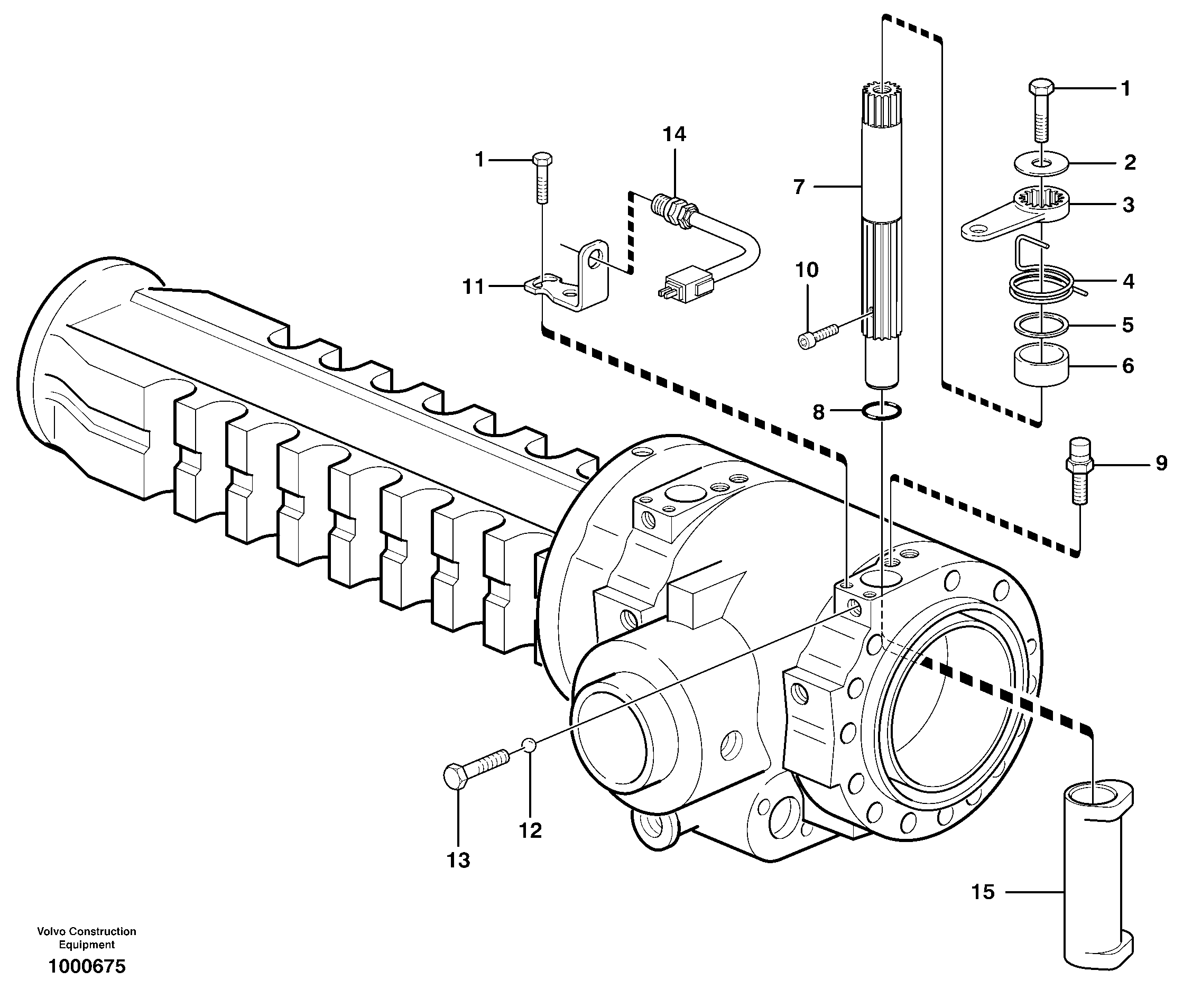 Brake operation rear — volvo parts diagram