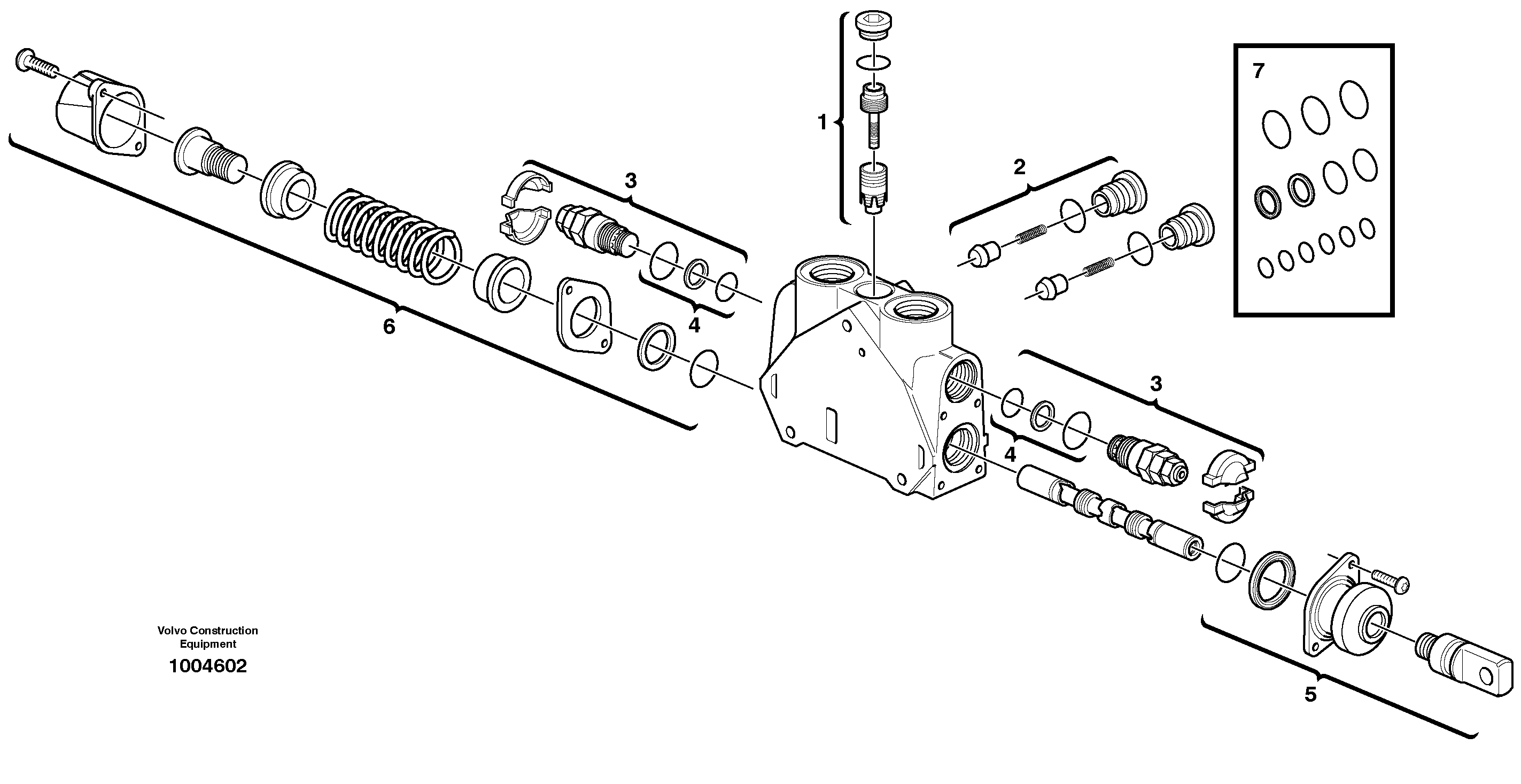 Valve section — volvo parts diagram