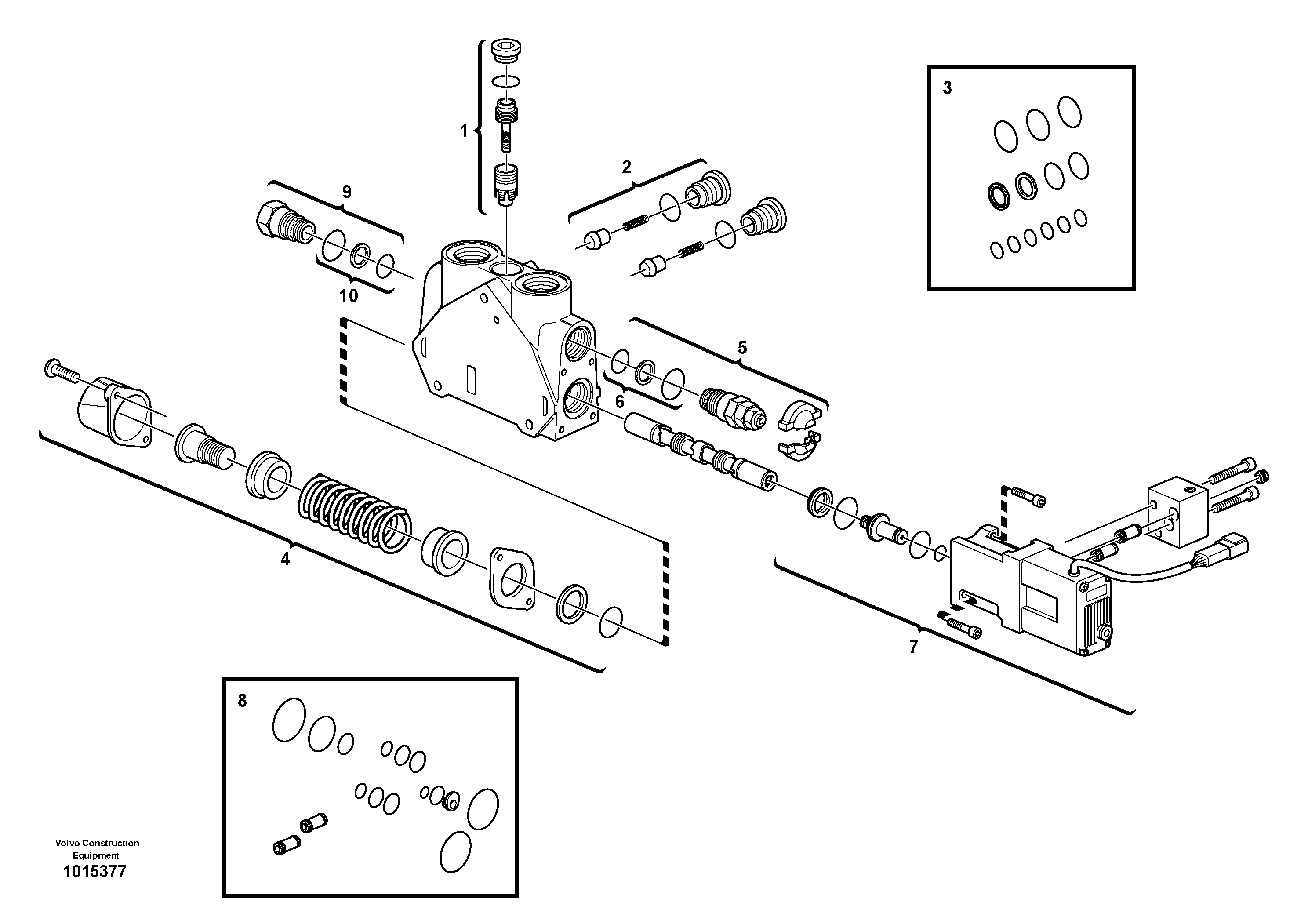 Valve section — volvo parts diagram